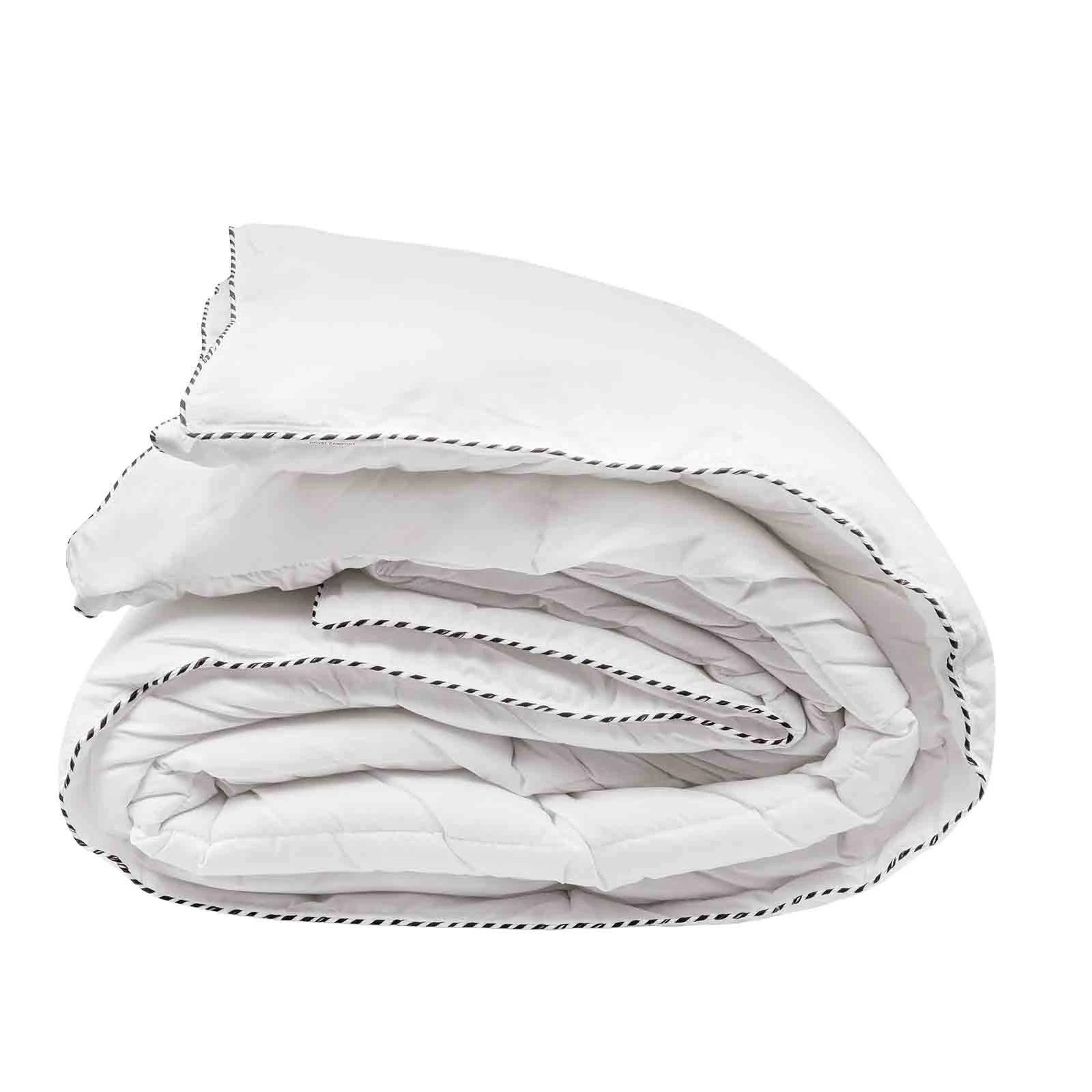 1 Royal Comfort Bamboo Blend Quilt 250GSM Luxury Duvet 100% Cotton Cover - Queen Bed - White, 1 of 7