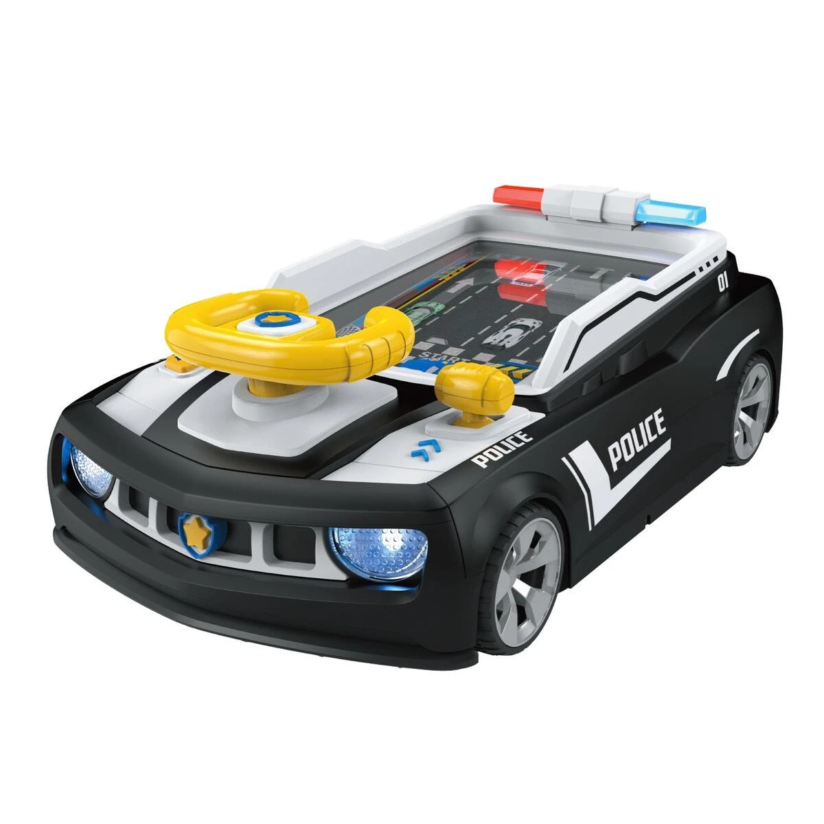 2 AUSWAY Steering Wheel Toy Kids Police Car Model, 2 of 2