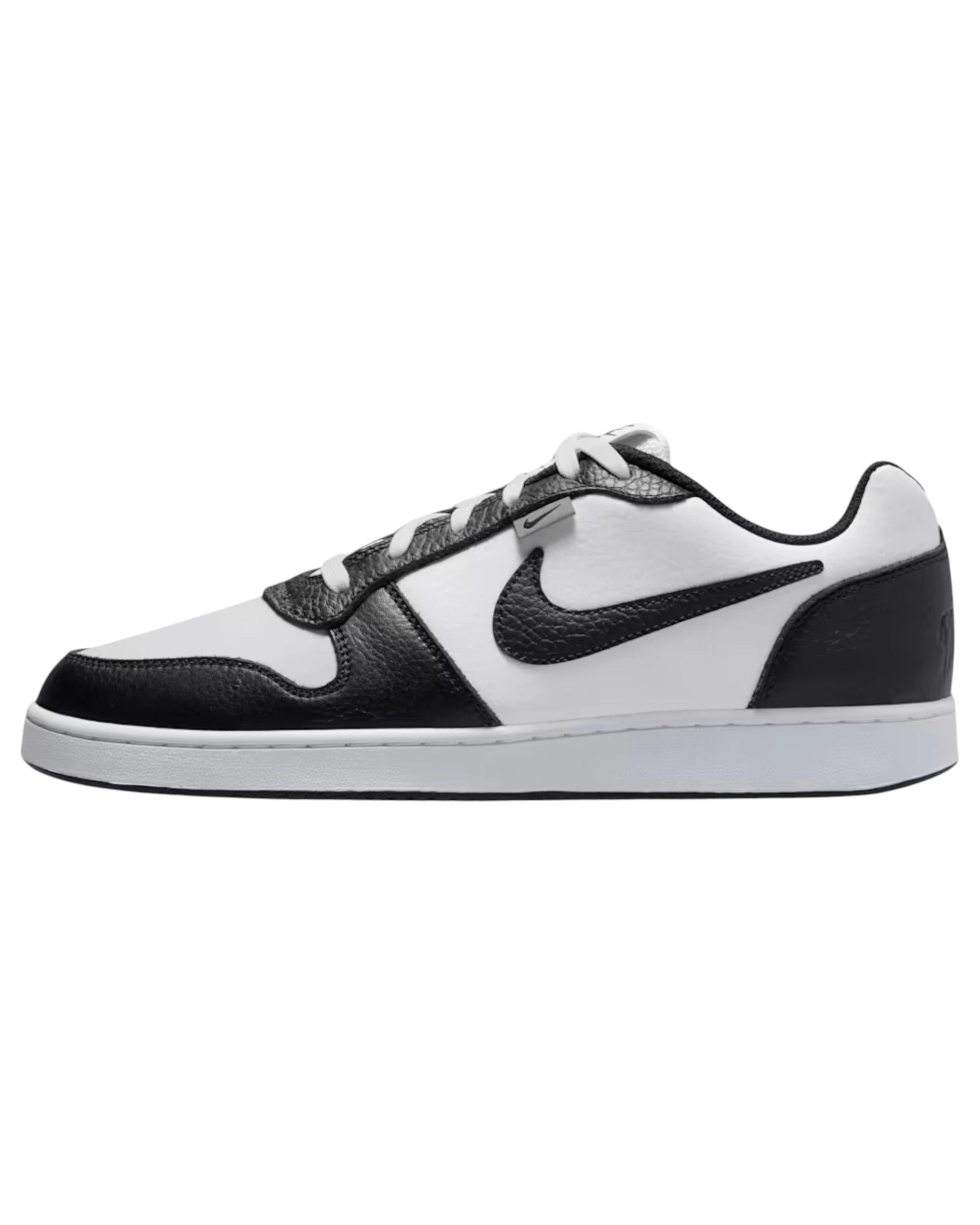 6 Nike Mens Ebernon Low Premium Athletic Shoes BLACK/WHITE/GREY, 6 of 8