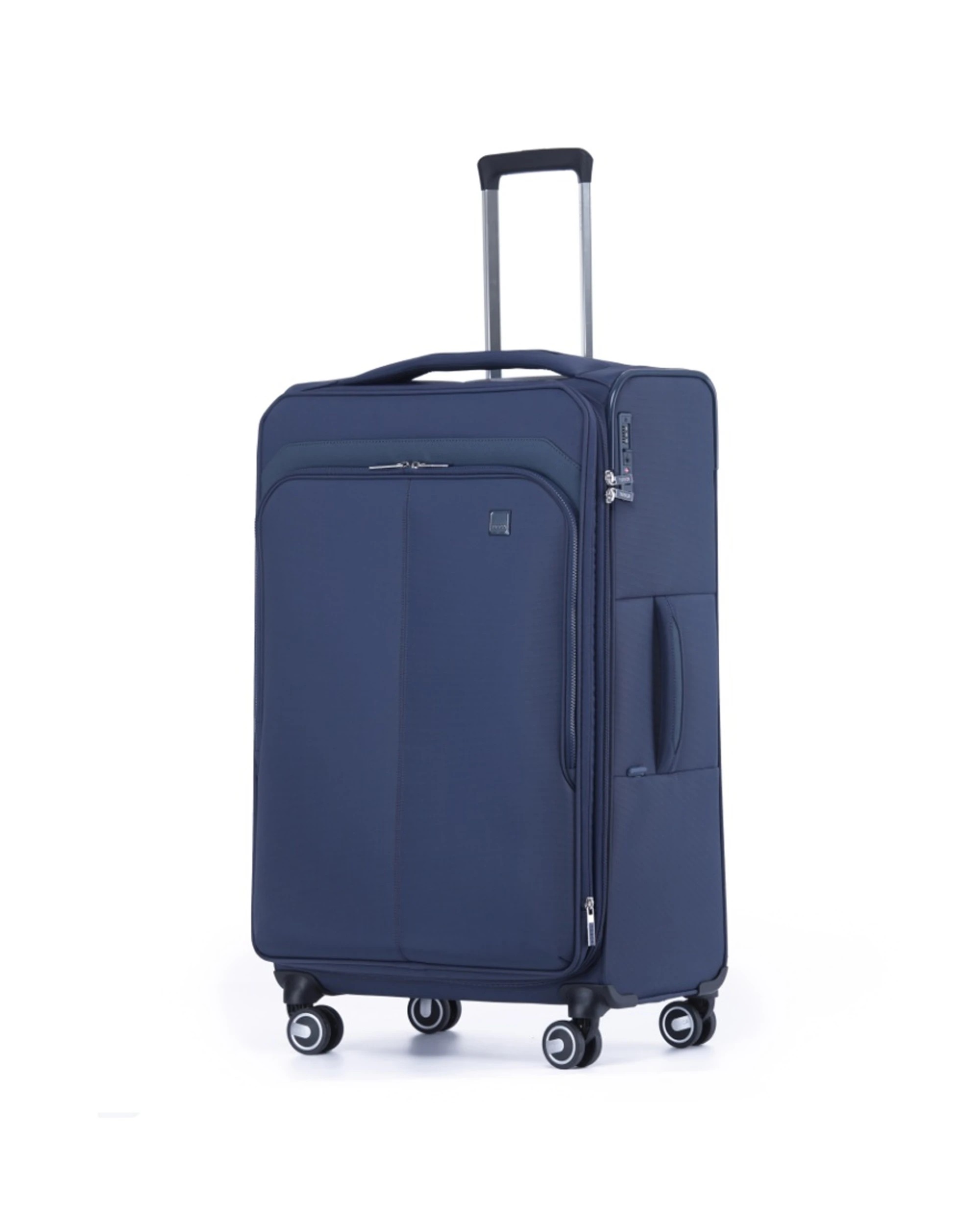 1 Tosca Grange Large Lockable Trolley Travel Suitcase Luggage 128L Expandable Indigo - Blue, 1 of 3