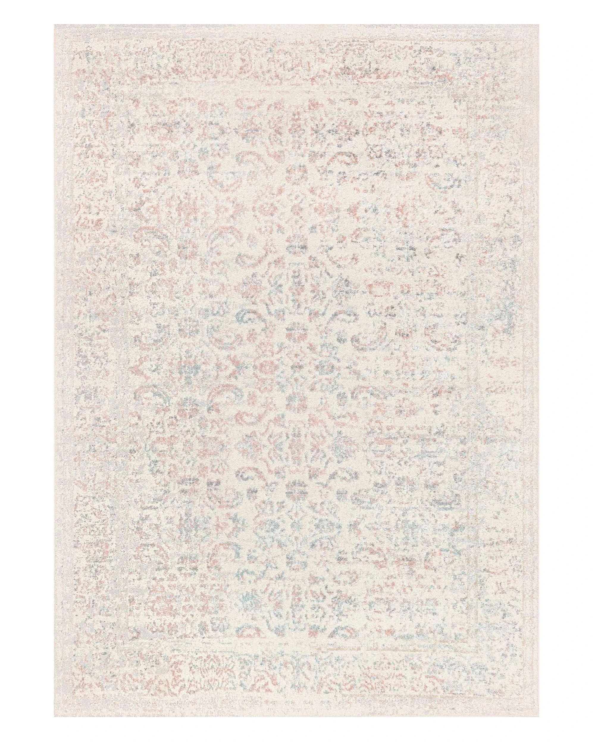 1 Loopsie Cedar Traditional Floral Rug-370cm x 280cm - White, 1 of 7
