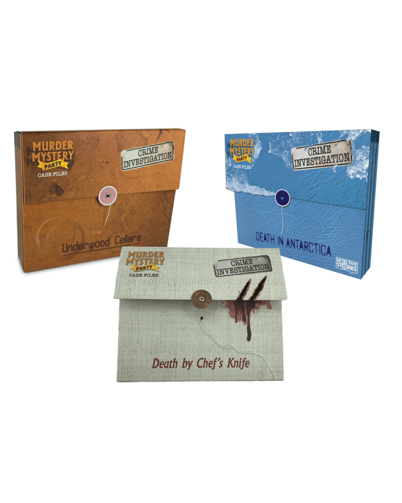 University Games Murder Mystery Party Case Files - Assorted - Multi
