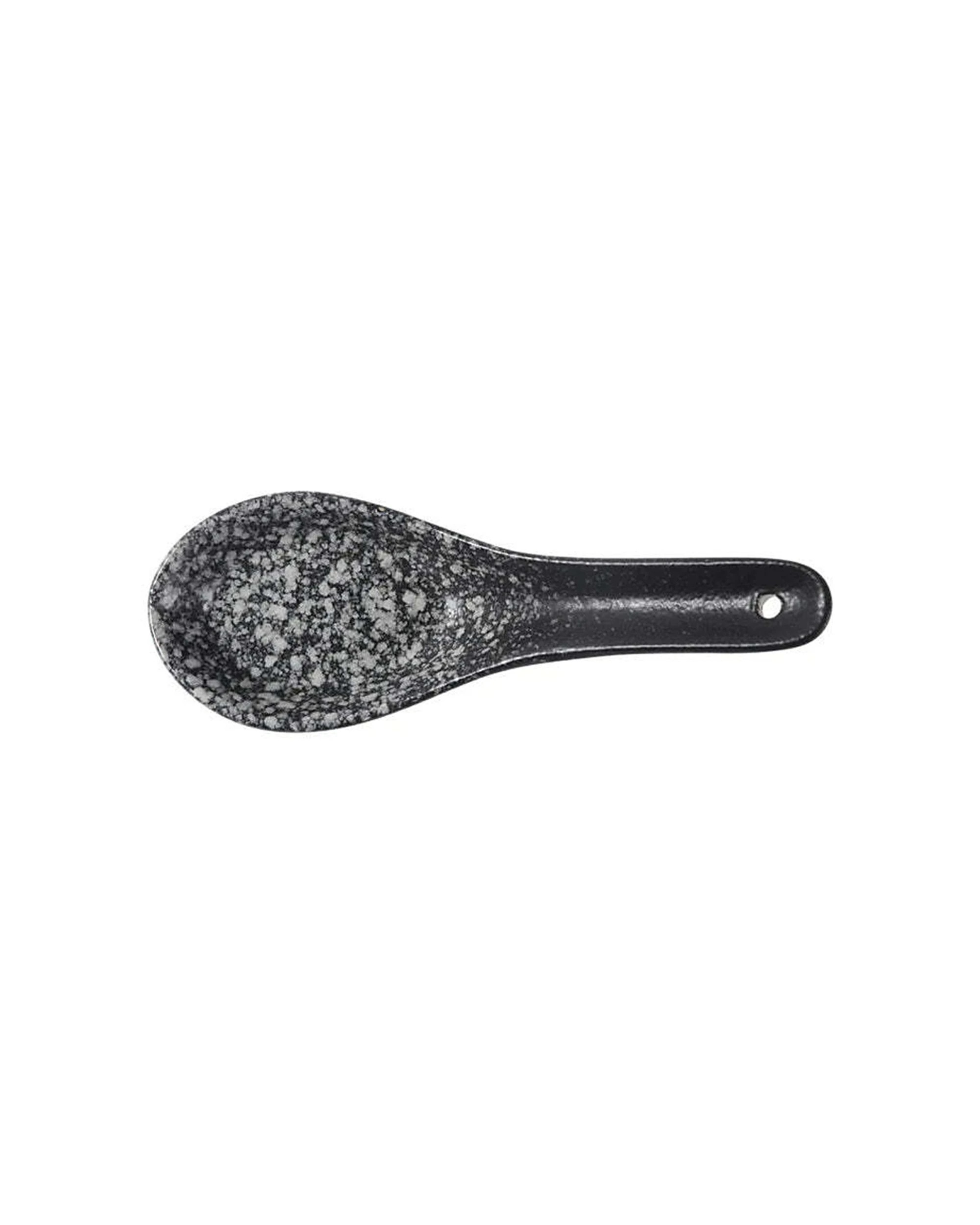 1 Maxwell & Williams Caviar Granite Porcelain Durable Stylish Spoon Kitchen Utensil 13.5cm - Grey, 1 of 1