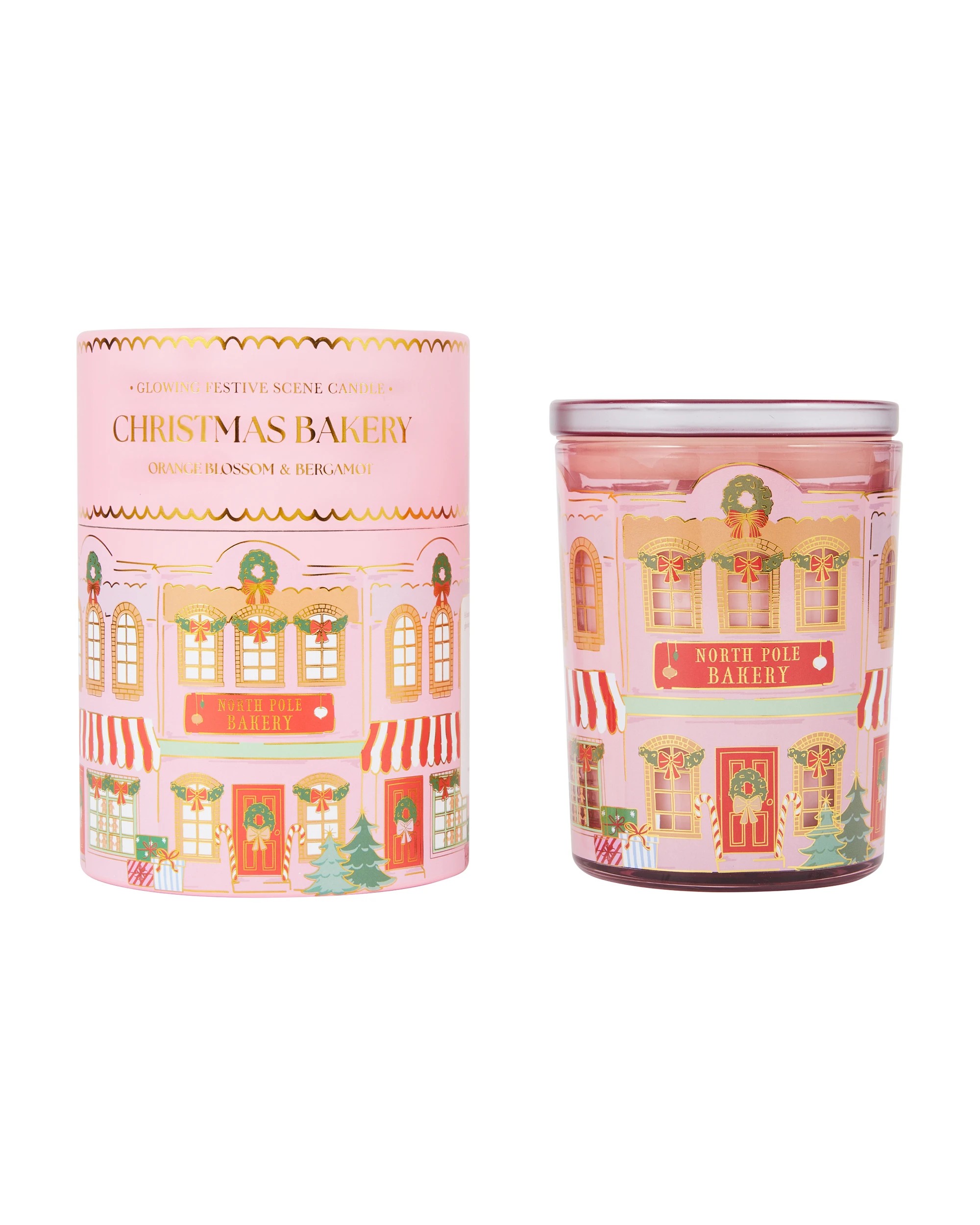 1 Christmas Bakery Glowing Scene Candle, 1 of 6