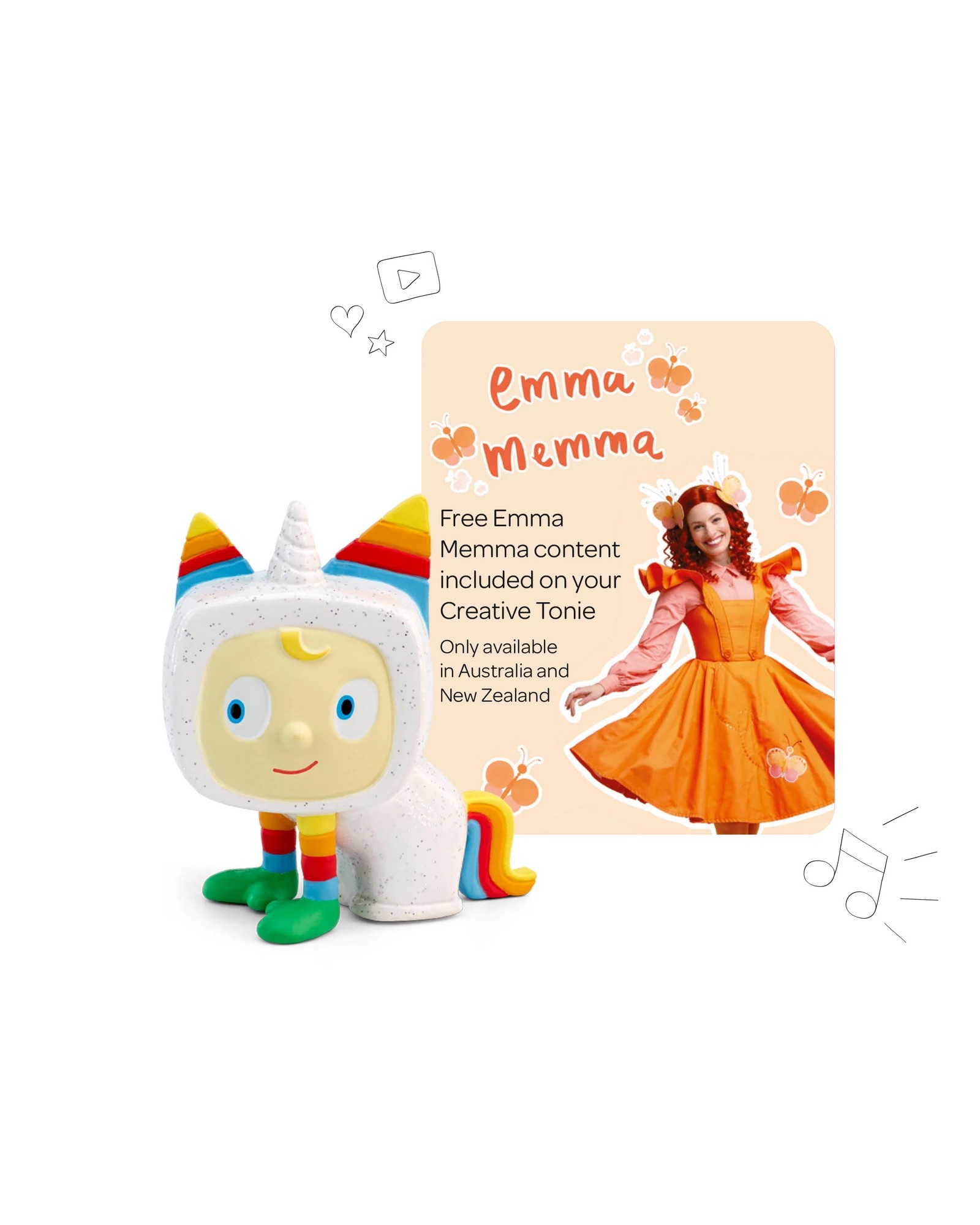 2 Tonies Creative Tonie - Emma Memma - Unicorn Tonie Audio Character - Multi, 2 of 6