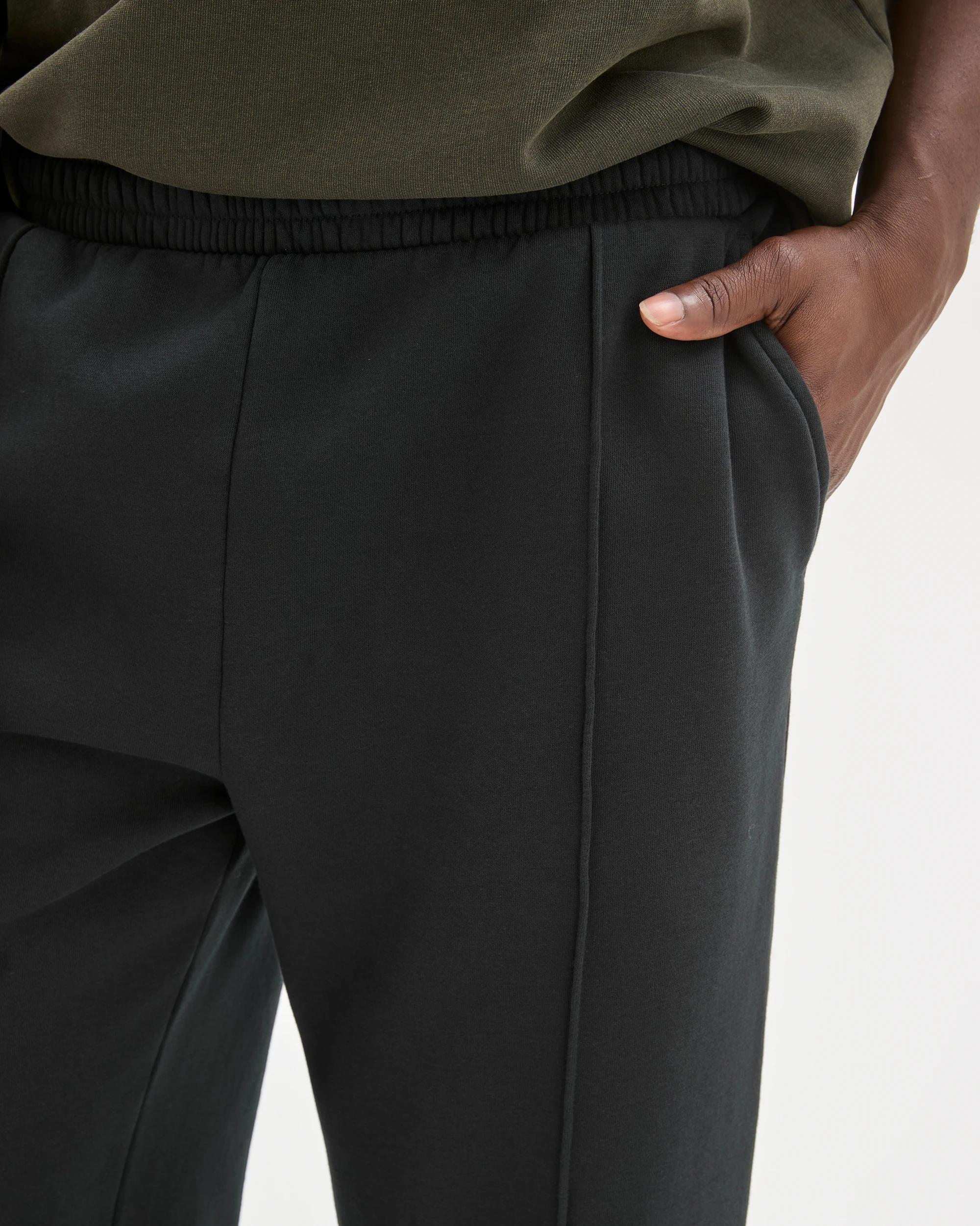 5 Commons Australian Cotton Blend Loose Fit Uncuffed Trackpants WASHED BLACK, 5 of 5