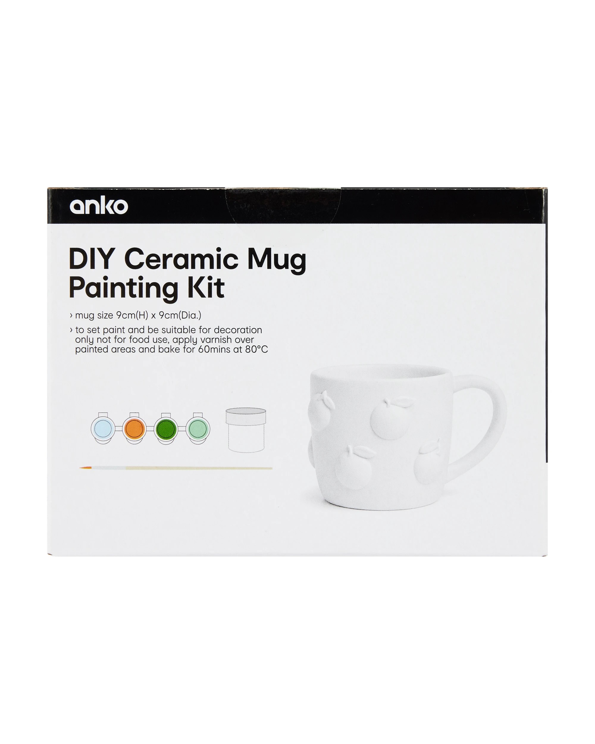 8 DIY Ceramic Mug Painting Kit - Orange, 8 of 8