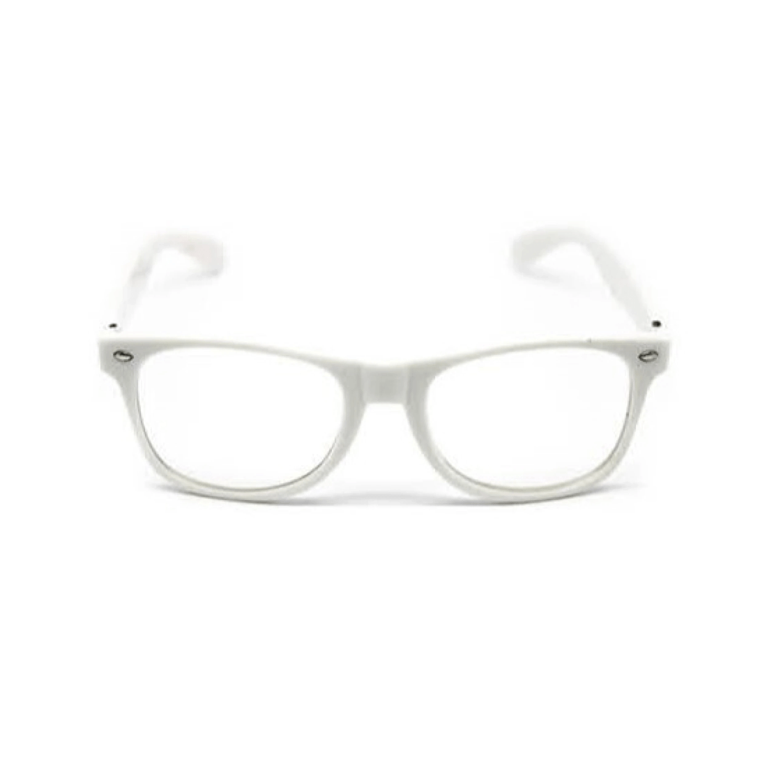 1 Br Costumes Wayfarer Sunglasses Glasses Party Wedding Fun Costume Dress Up - White/clear, 1 of 2