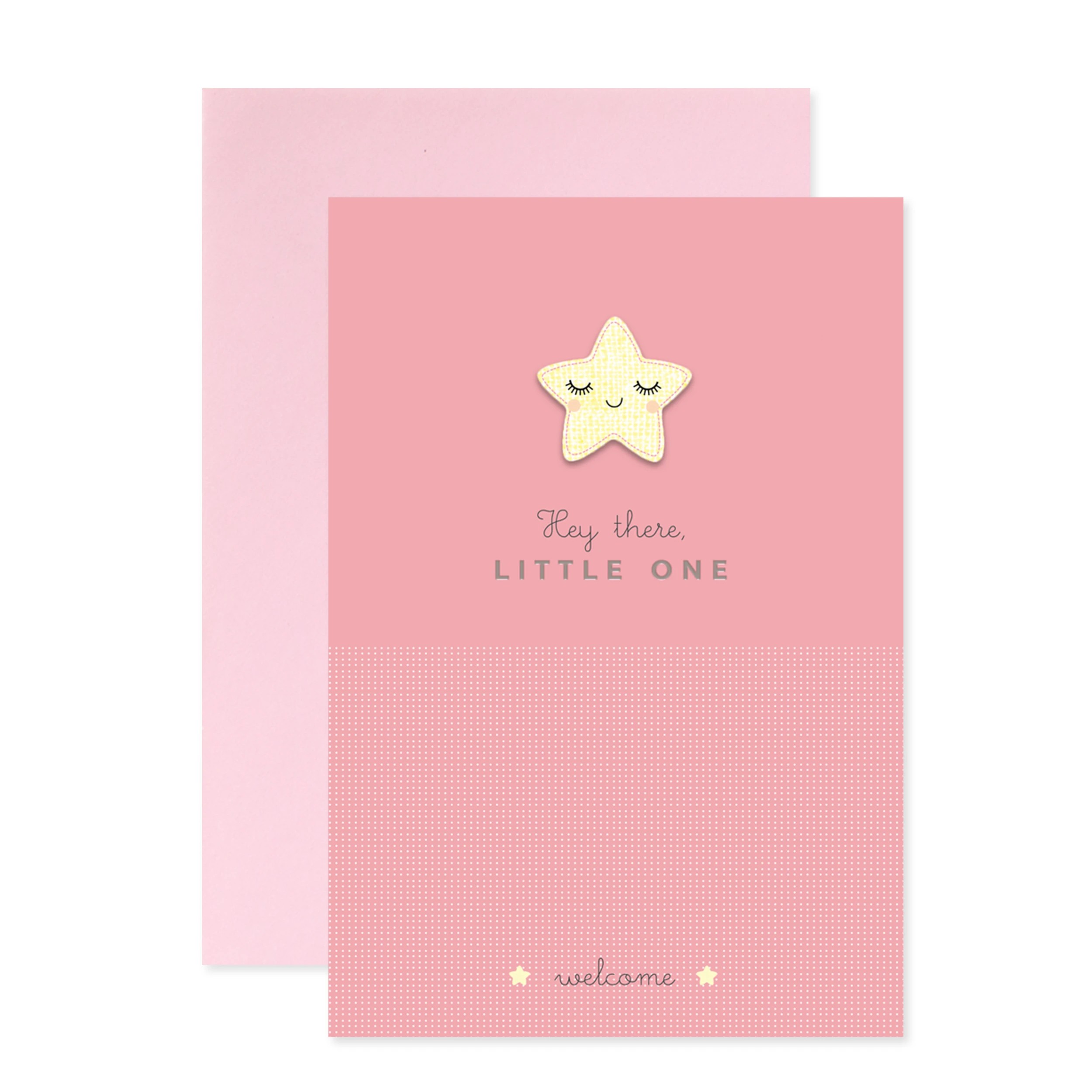 1 Hallmark Baby Girl Card - Star Face, 1 of 3