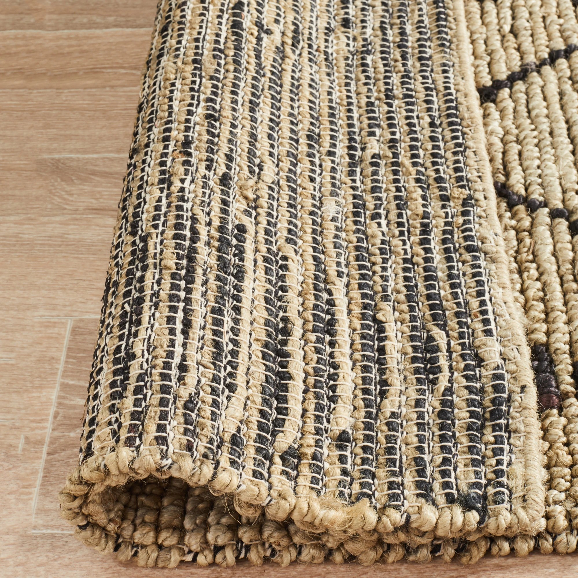 7 Common Ground Rugs Zanzibar 25 280x190cm - Large Jute Rug - Natural, 7 of 7