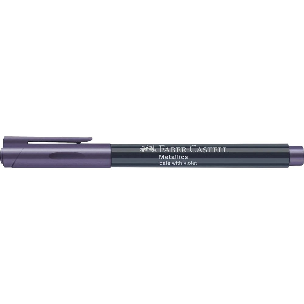 2 Faber-Castell Metallic Permanent Marker Date with Violet, 2 of 6