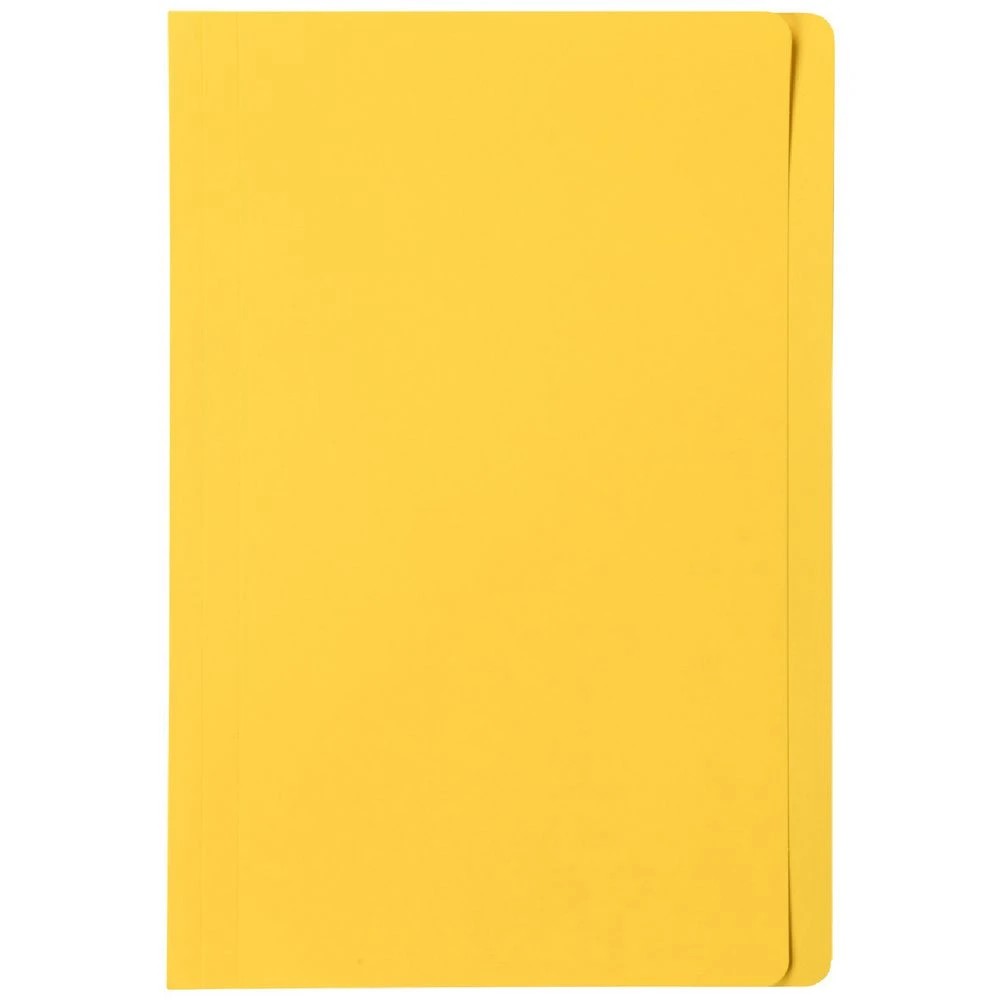 1 J.Burrows Manila Folder Foolscap Yellow, 1 of 3