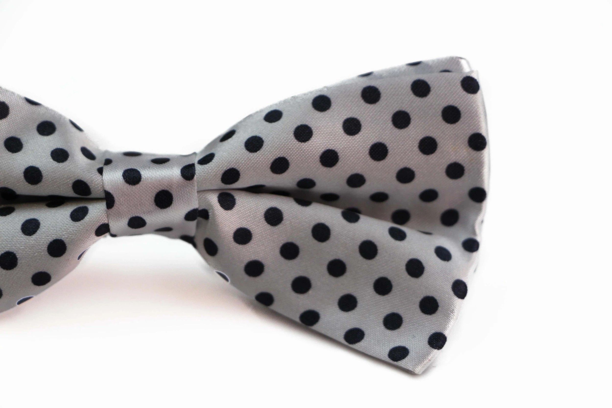 3 Zasel Mens White With Black Small Polka Dot Patterned Bow Ties - Multi, 3 of 4