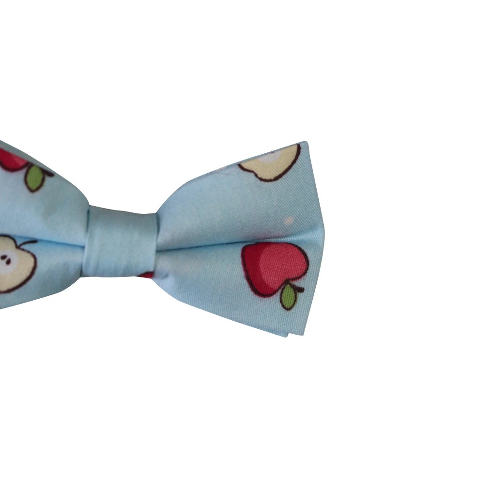 3 Zasel Boys Light Blue Red Apple Fruit Patterned Bow Tie - Multi, 3 of 4