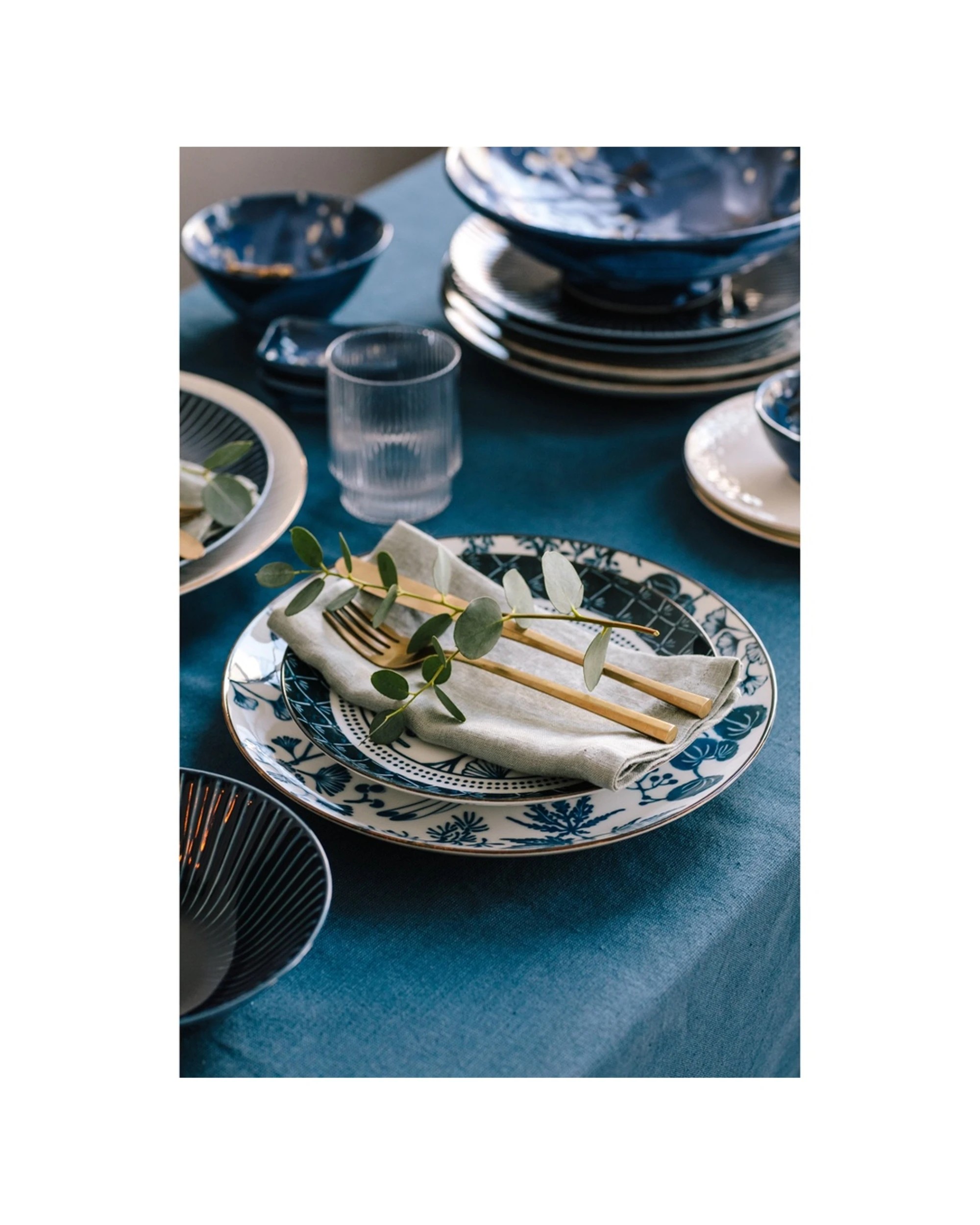 3 Tokyo Design Flora Japonica Plate 16cm Gingko Porcelain Microwave Safe - White, 3 of 4