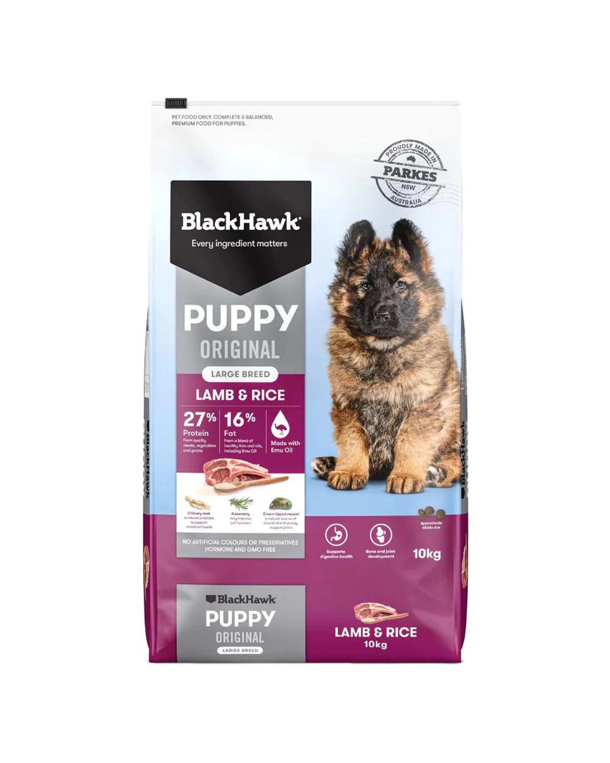 1 Black Hawk Puppy Large Breed Lamb & Rice 10kg, 1 of 9
