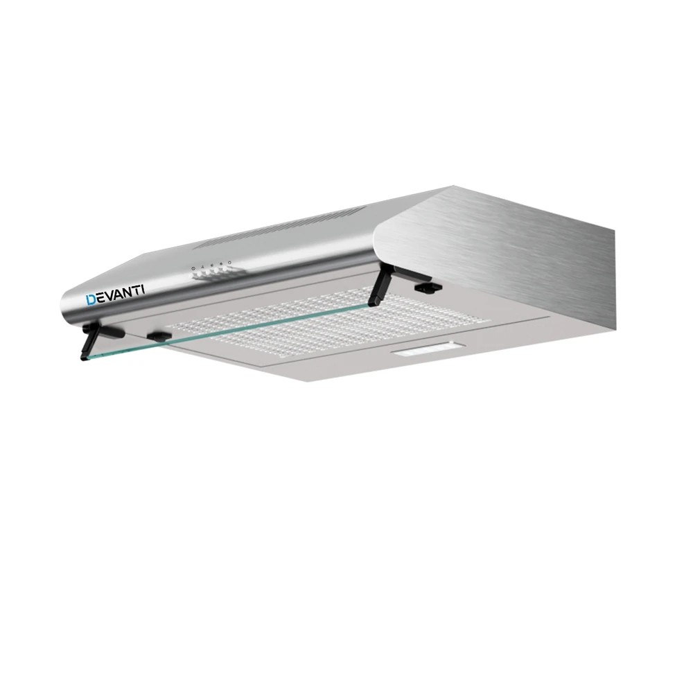 1 Devanti 600mm Range Hood 60cm Rangehood Stainless Steel - Silver, 1 of 6