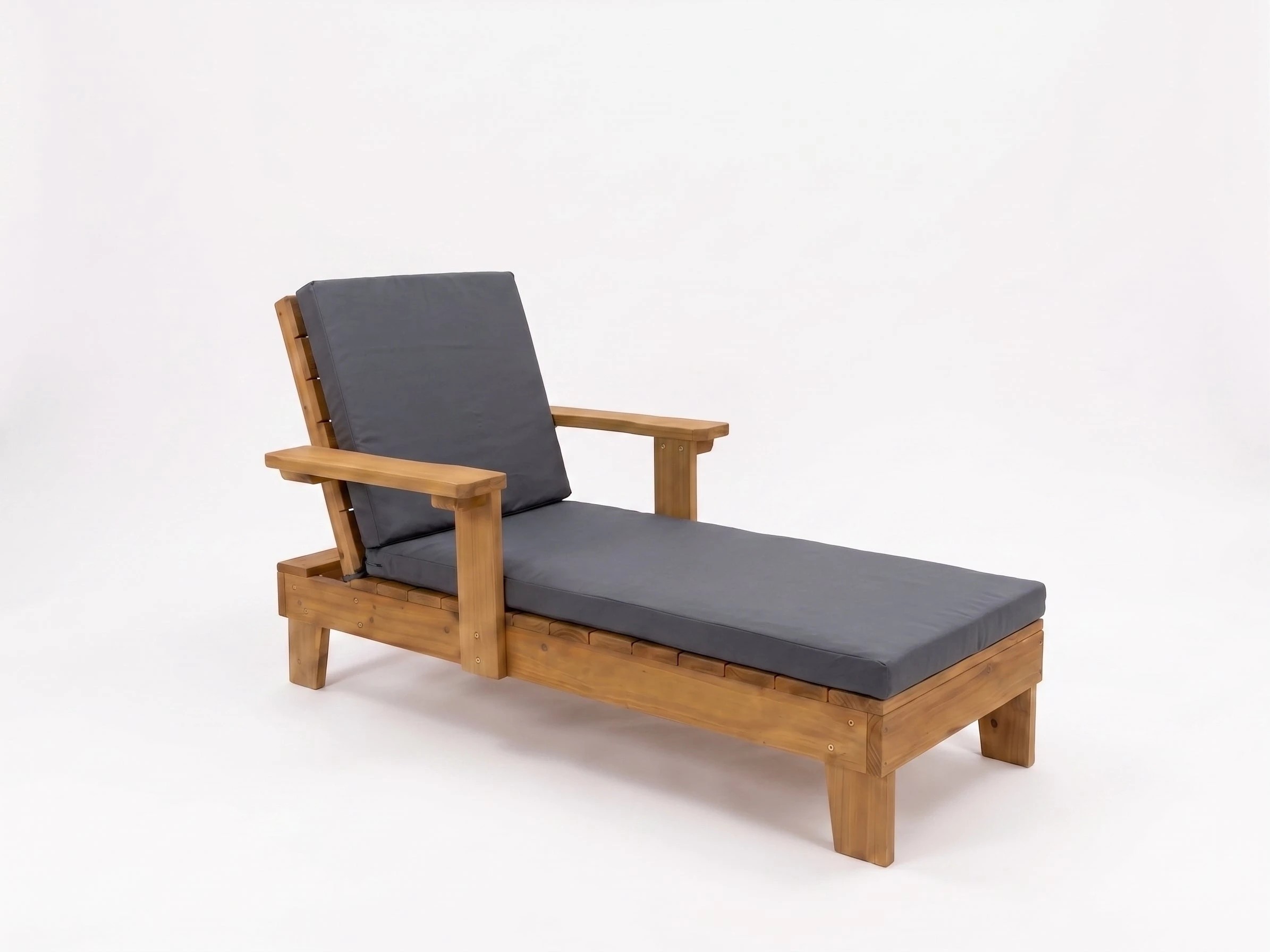 5 Hide & Seek Kids Sun Lounge with Cushion - Dark - Grey, 5 of 5