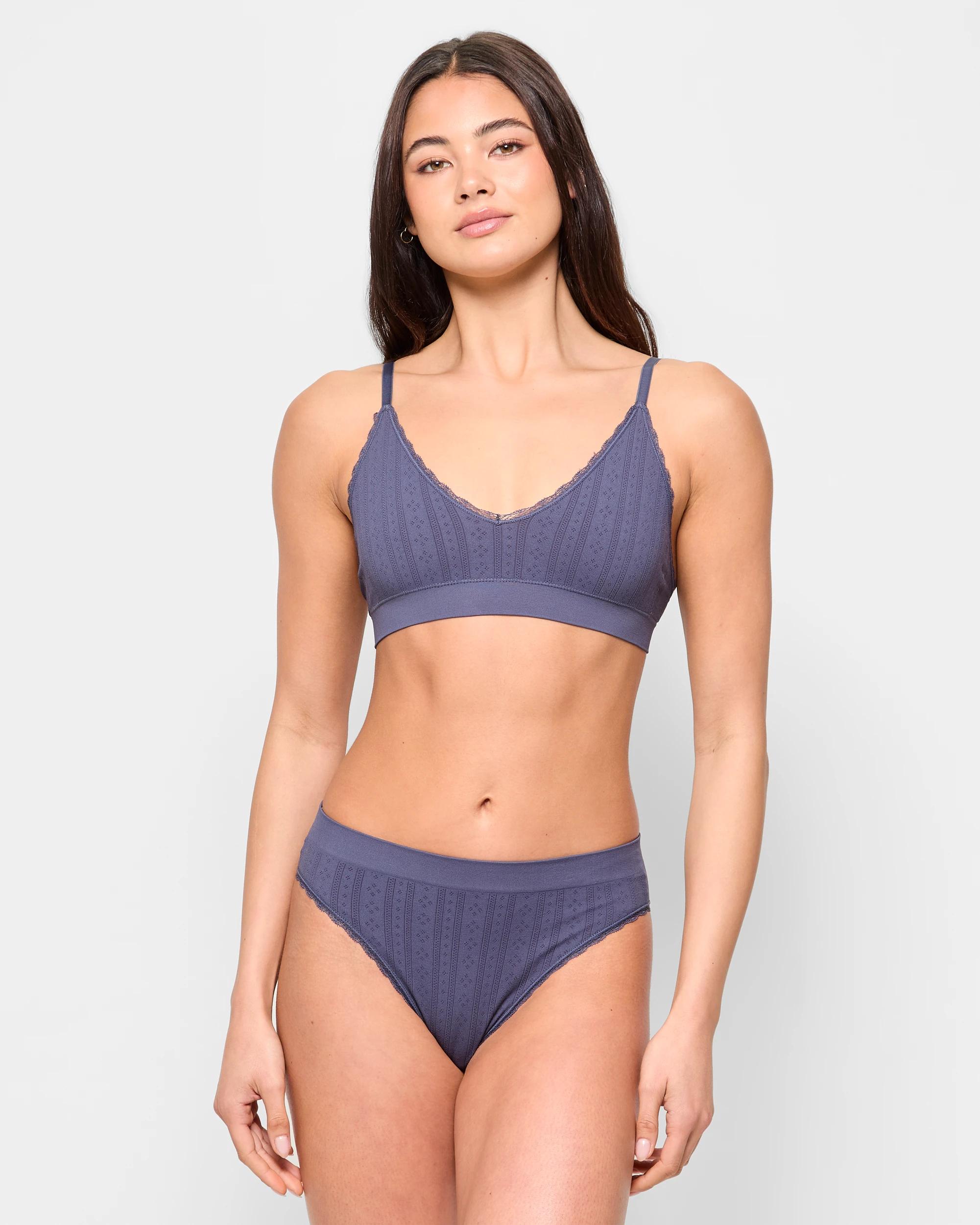 2 Pointelle Crop Top - Lily Loves WINTER BLUE, 2 of 4