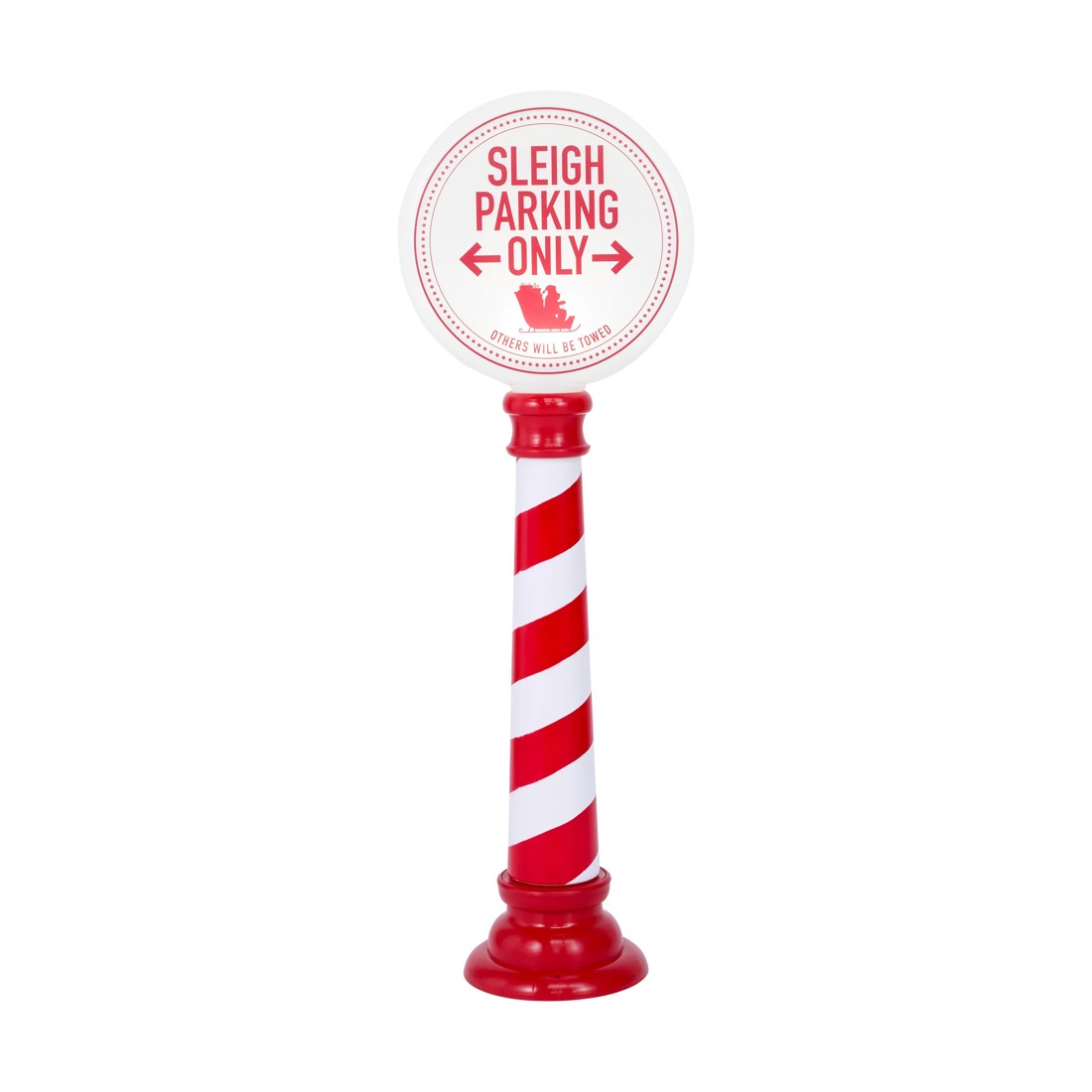 2 Battery Operated LED Light Up Sleigh Parking Sign, 2 of 9