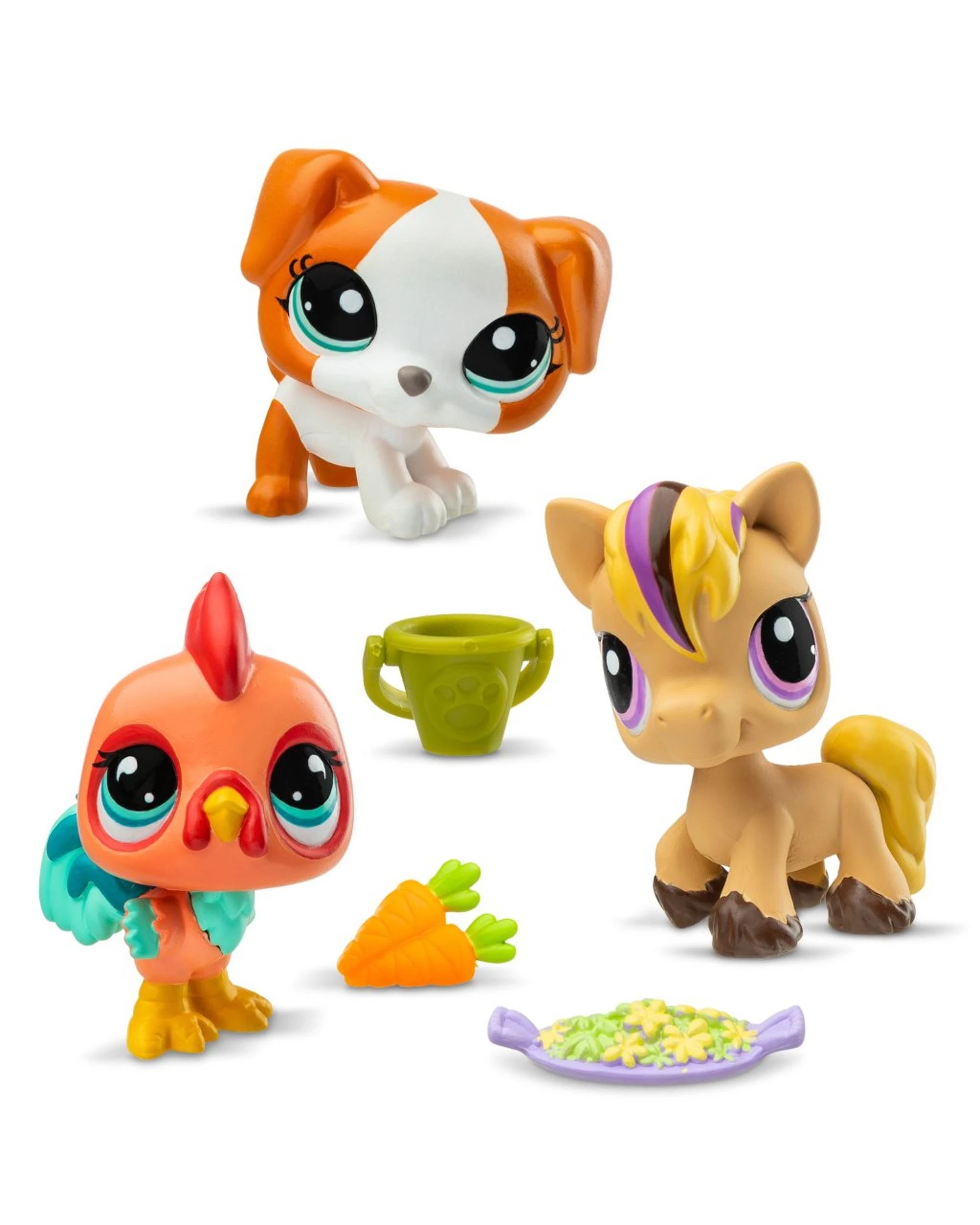 3 Littlest Pet Shop Trio In Tube Series 3 Barnyard Pets 3 Pack Figures, 3 of 5