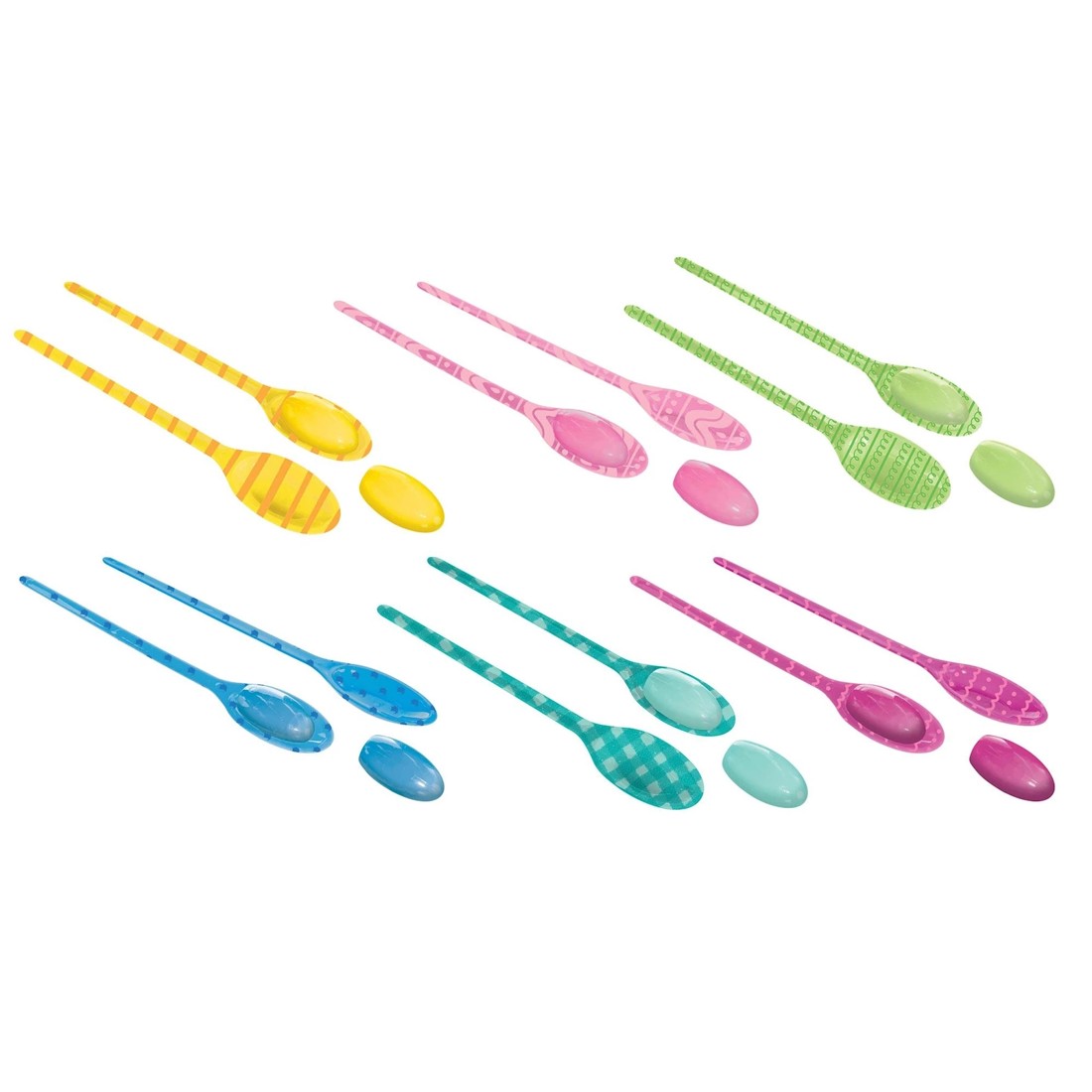 2 Amscan Easter Egg & Spoon Race Game Set of 6, 2 of 3