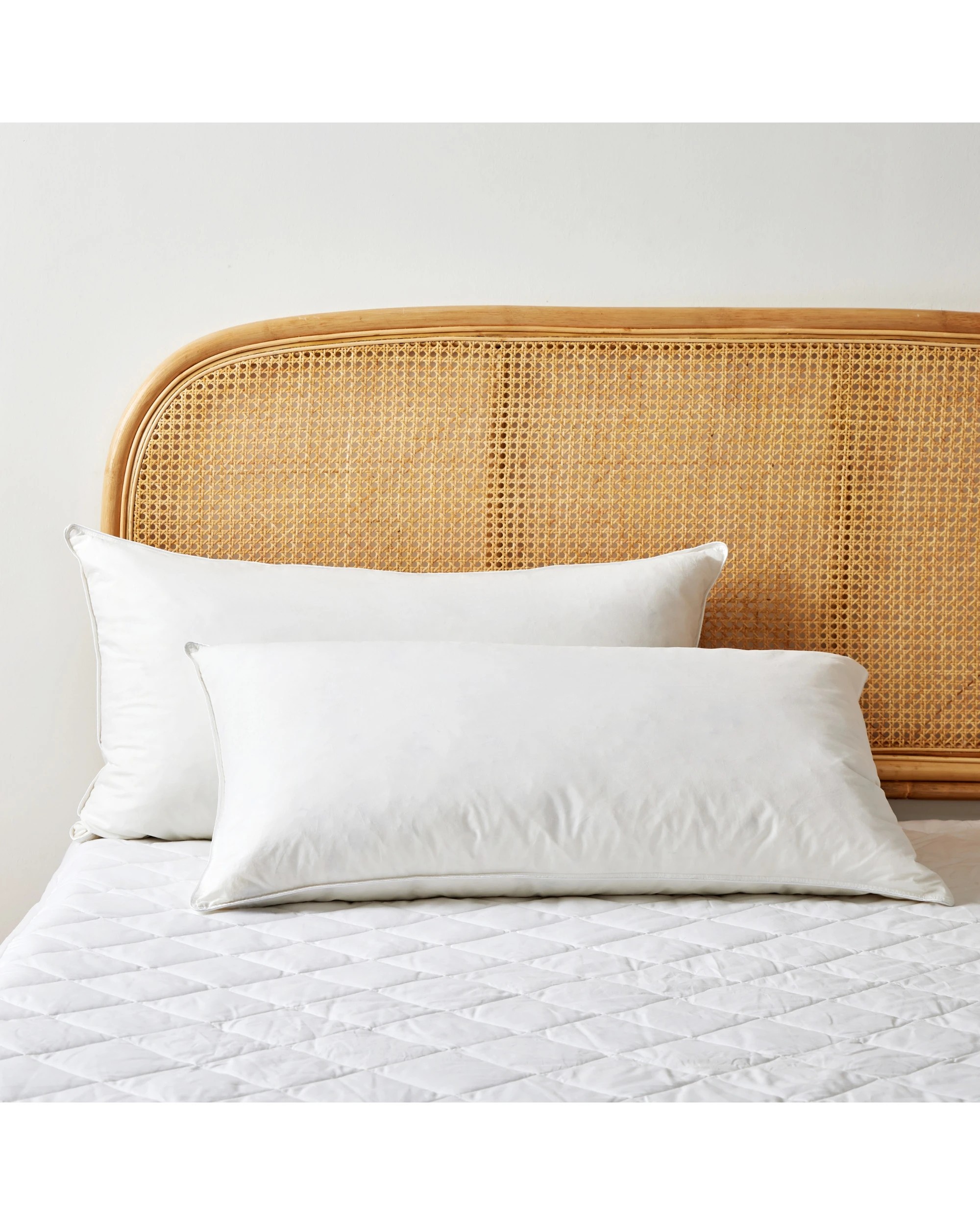 1 Dreamaker Goose Feather and Down King Pillow Twin Pack - White, 1 of 4