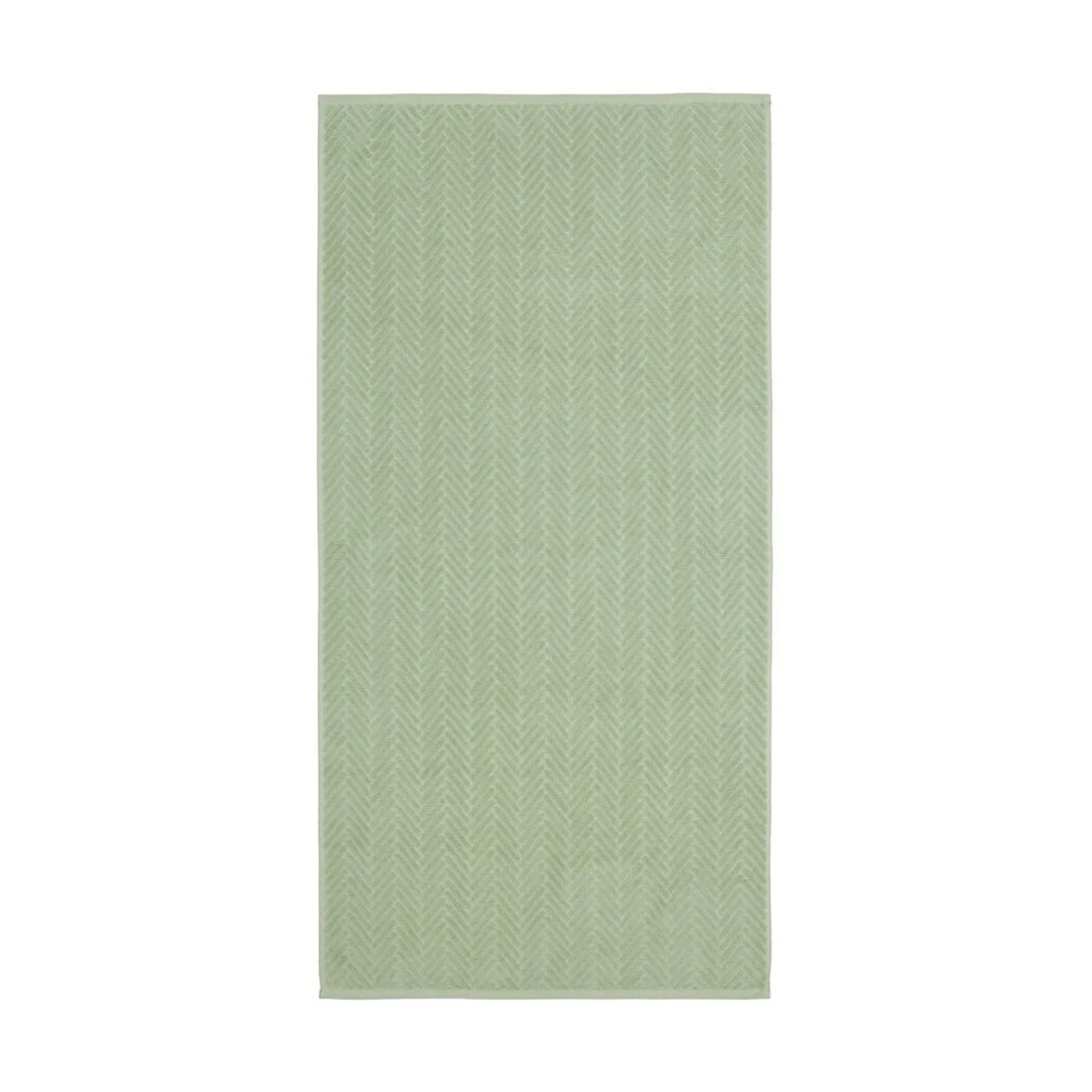 3 Chevron Cotton Bath Towel - Sage, 3 of 6