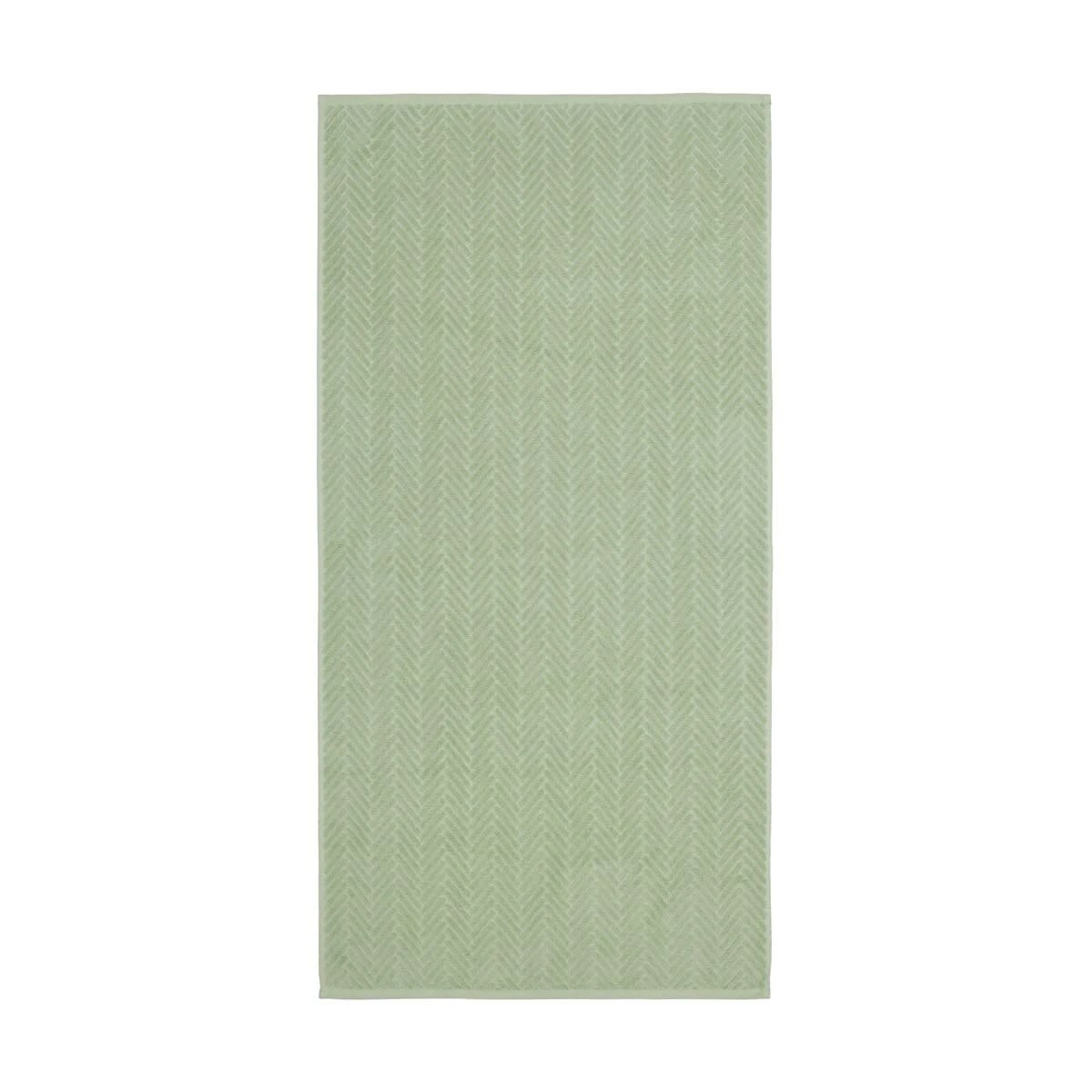 3 Chevron Cotton Bath Towel - Sage, 3 of 6