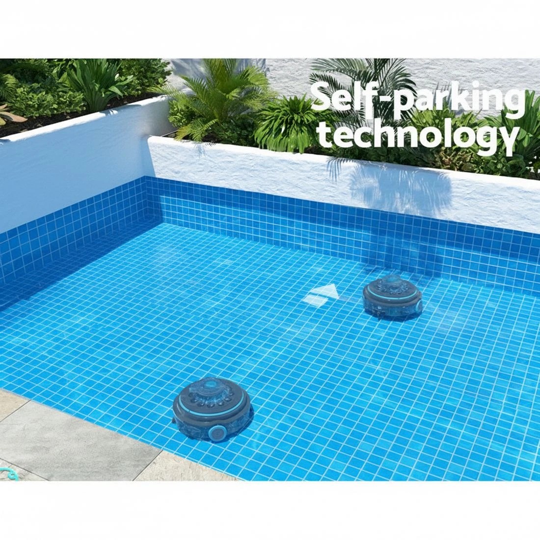 5 Aqua Buddy Robotic Pool Cleaner Automatic Vacuum Robot Swimming Cordless - Grey, 5 of 6