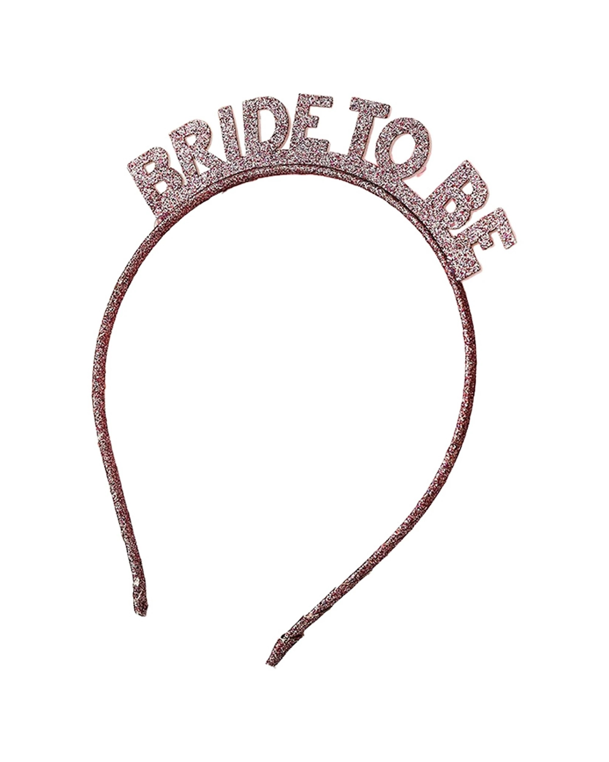 1 Anagram She Said Yaaas Bride To Be Headband Engagement Bridal Bachelorette Party Accessory - Pink, 1 of 2