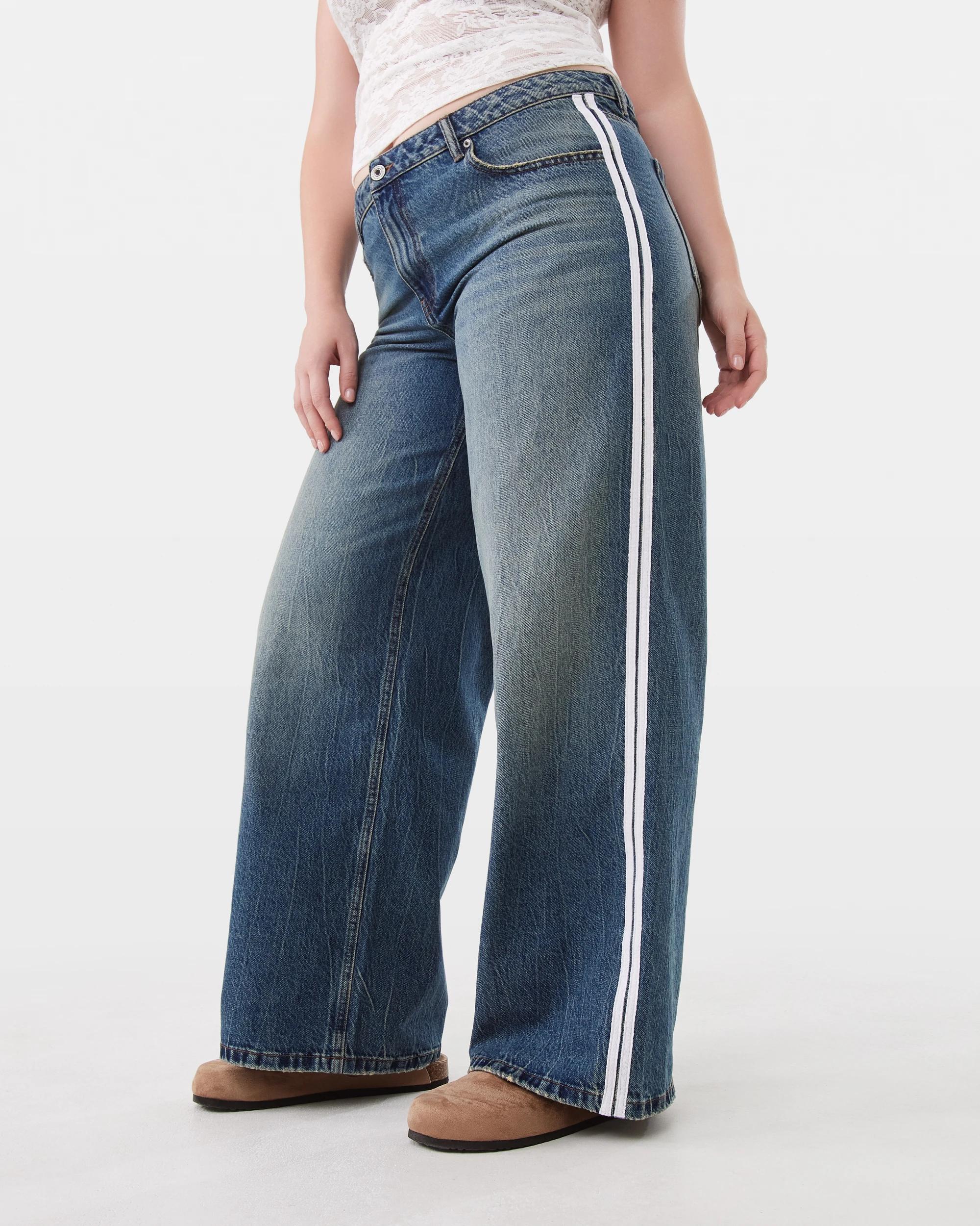 3 Side Stripe Applique Jeans Mid Wash, 3 of 10