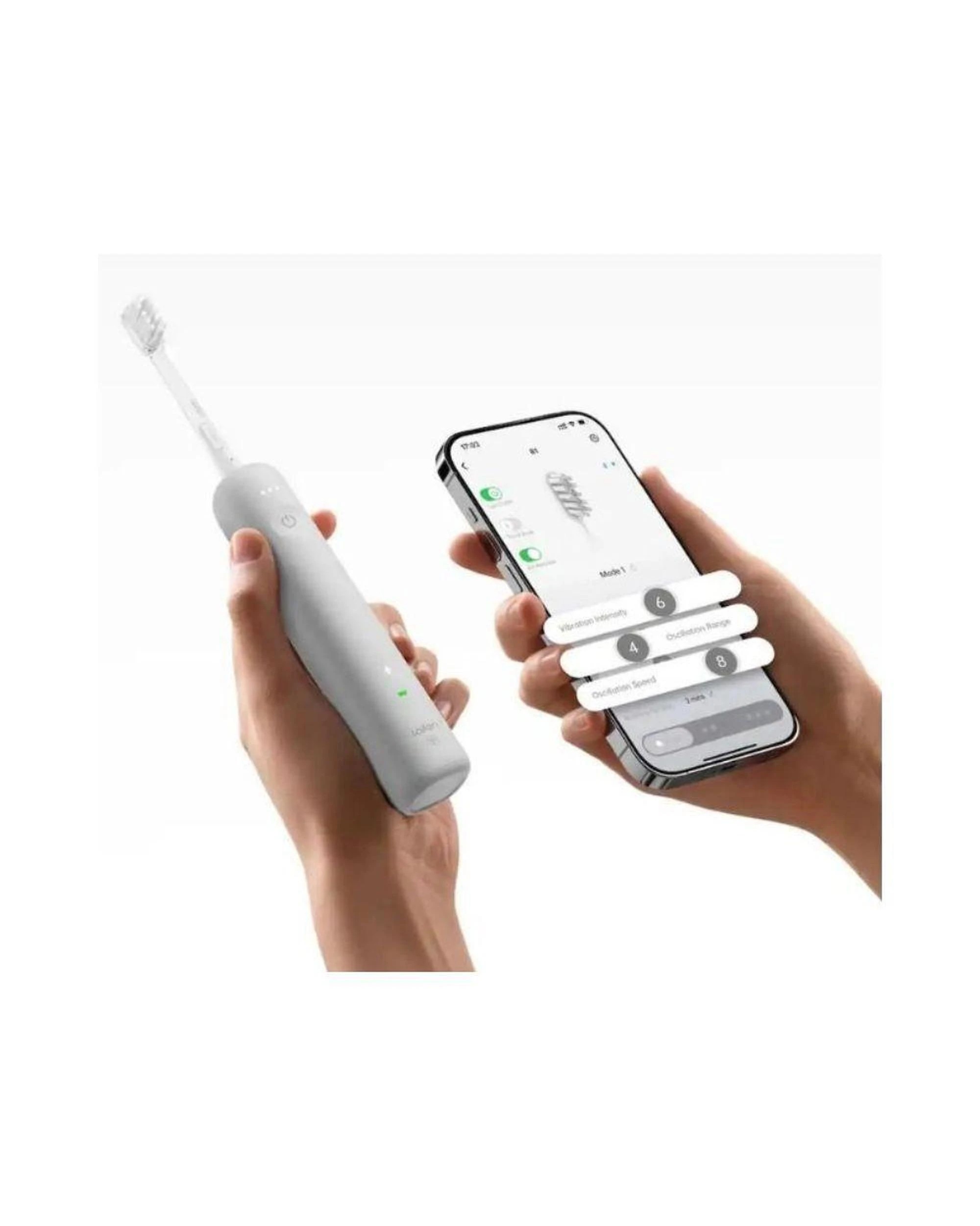 3 Laifen Wave SE Sonic Toothbrush Grey with 2 Brush Heads, 3 of 3