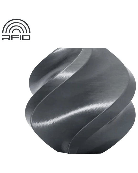 Bambu Lab PLA Silk 3D Filament Titan Grey