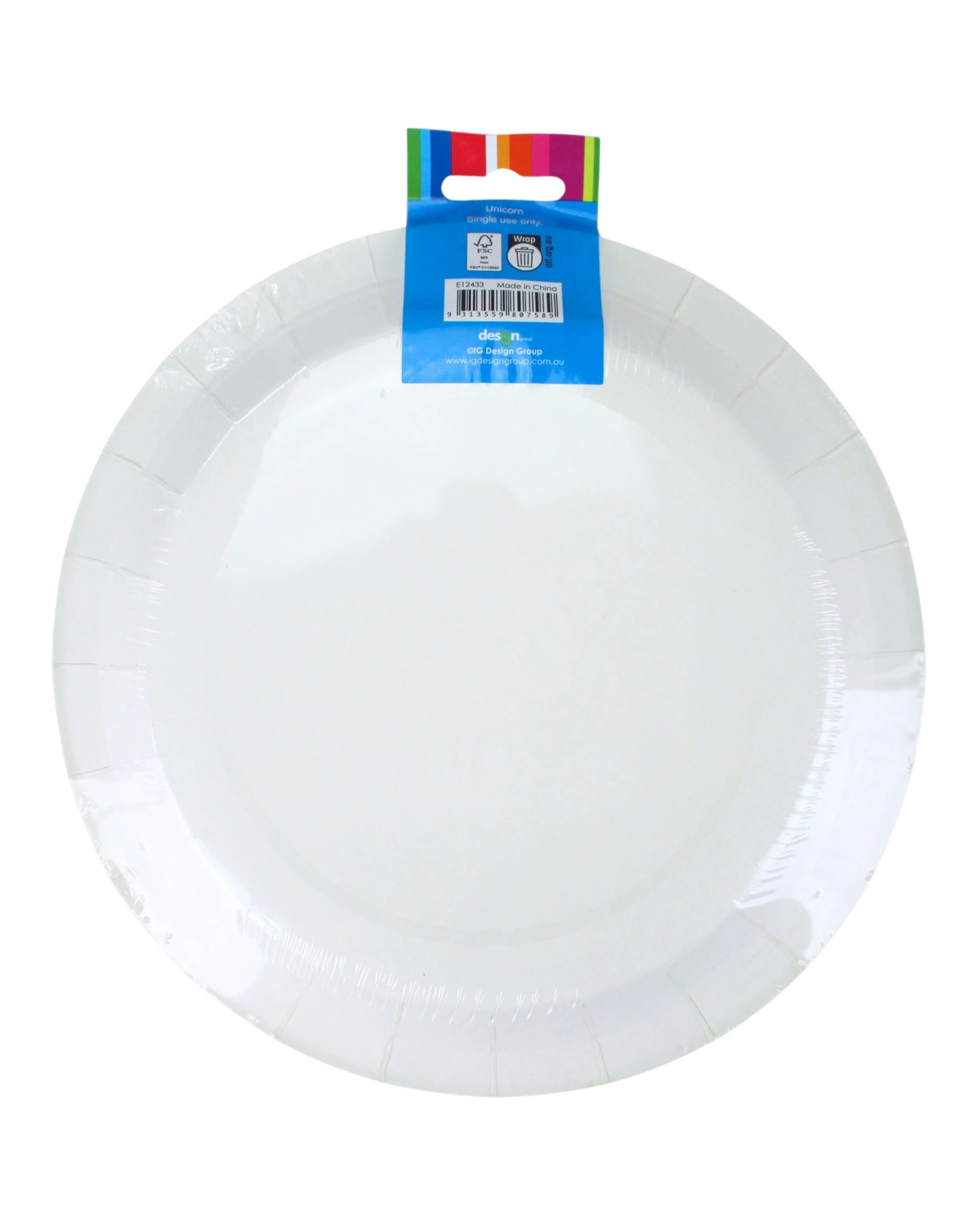 3 Design Group Construction Road Works Large Paper Plates Pack of 8 - Multi, 3 of 3