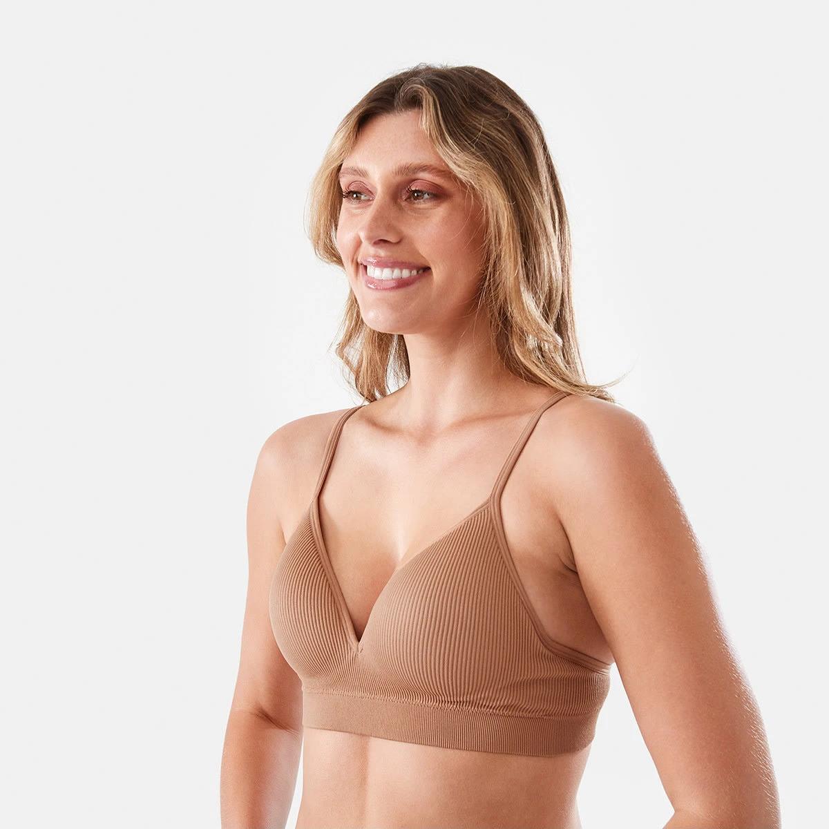2 Seamfree Rib T-shirt Bra SOFT CLAY, 2 of 6