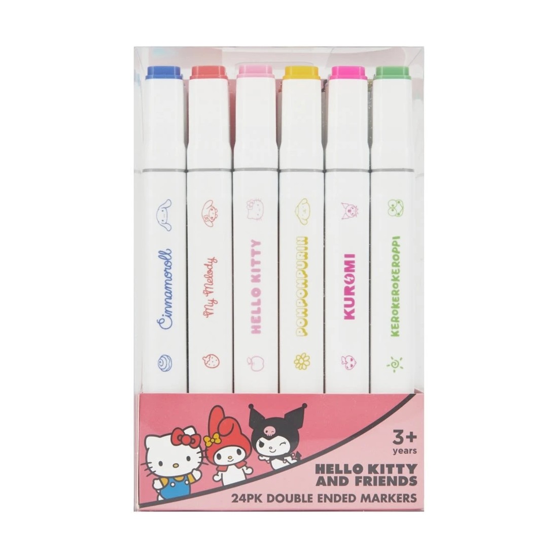 1 24 Pack Hello Kitty and Friends Double Ended Markers, 1 of 5