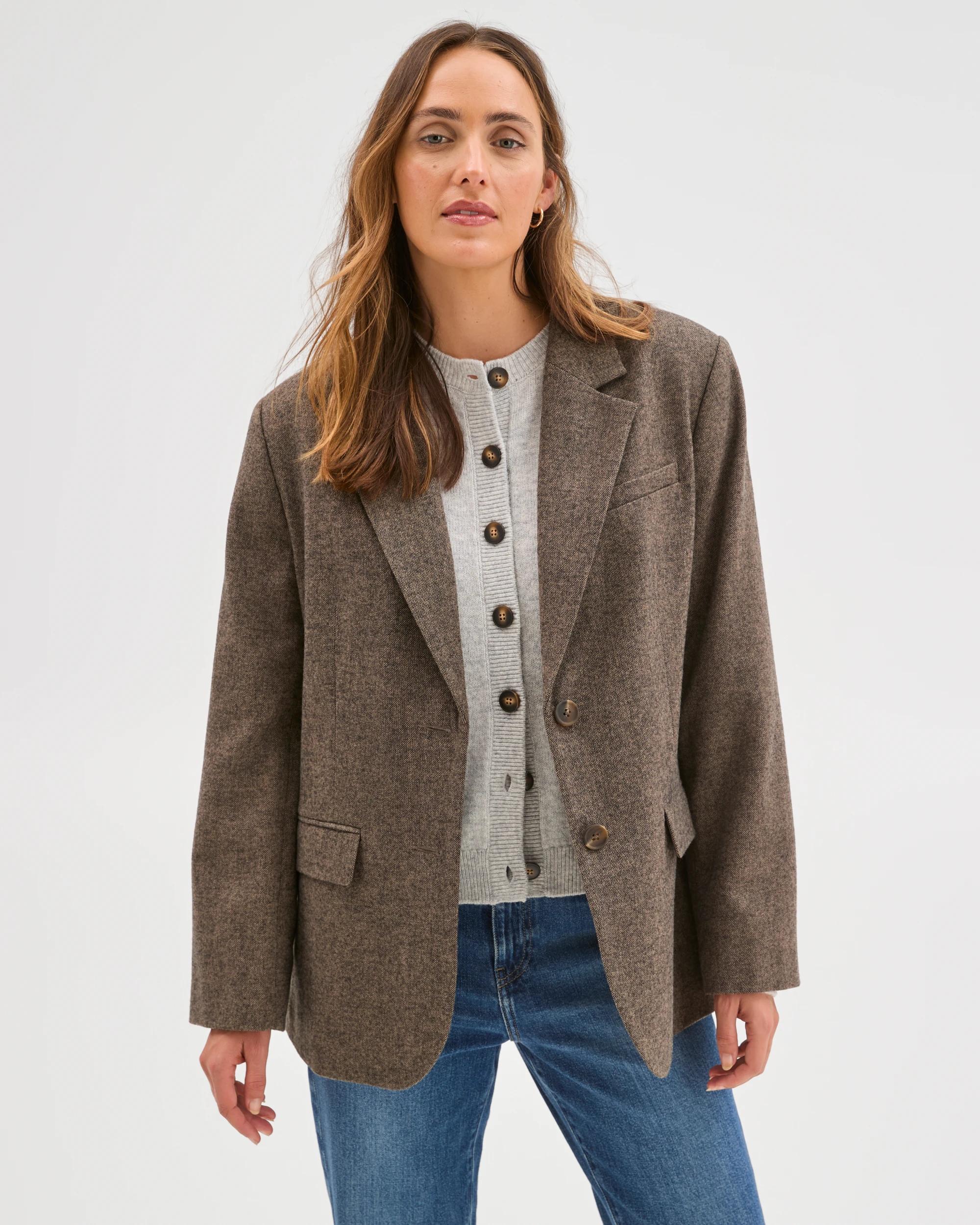 3 Target Woman Oversized Tweed Blazer TWEED, 3 of 8