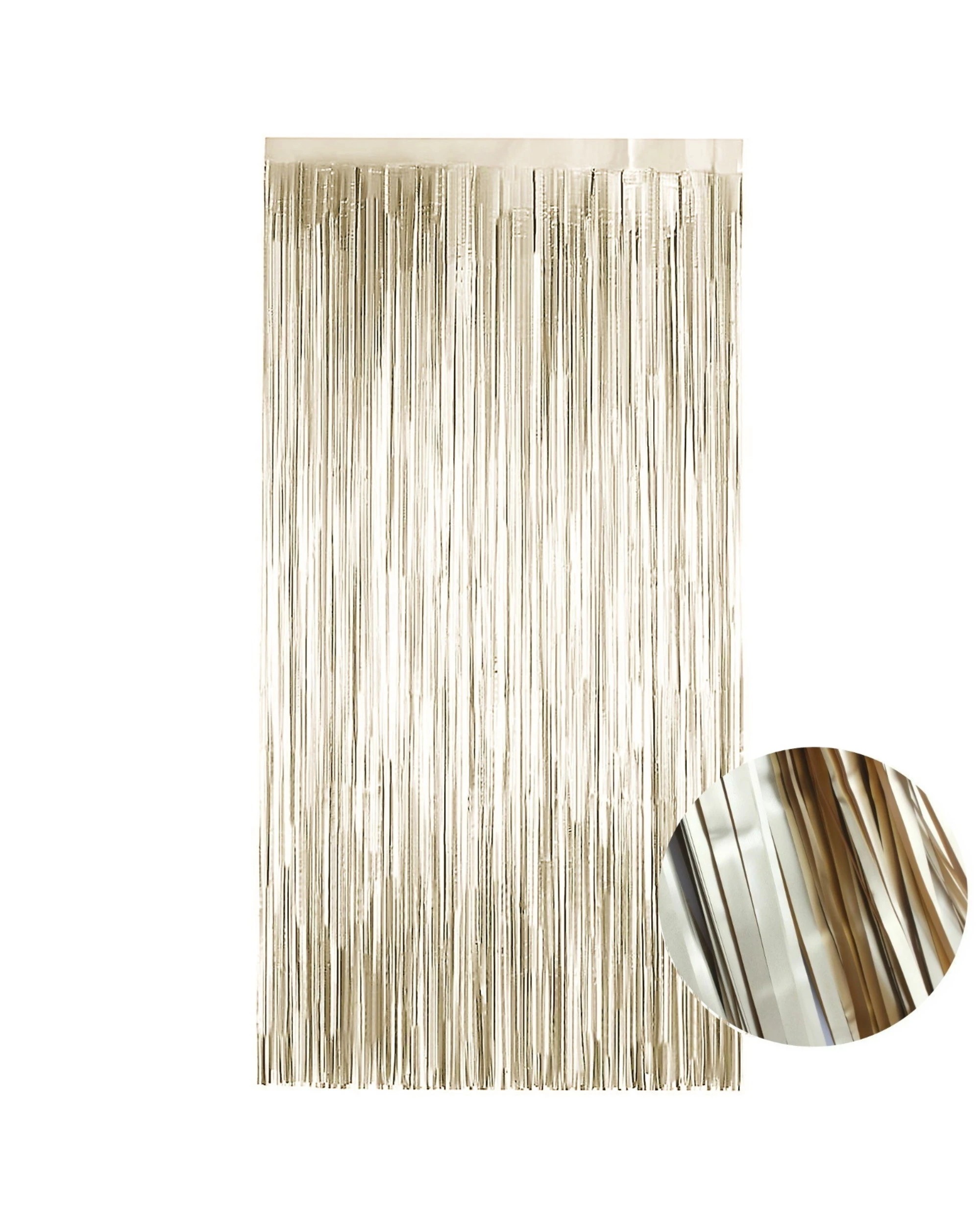 1 Matte Gold Satin Curtain 100cm x 200cm - Gold, 1 of 1