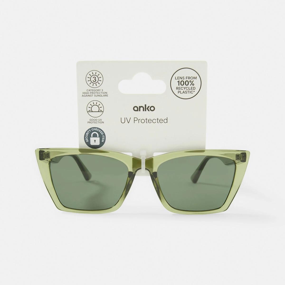 6 Cat Eye Sunglasses Green1, 6 of 6