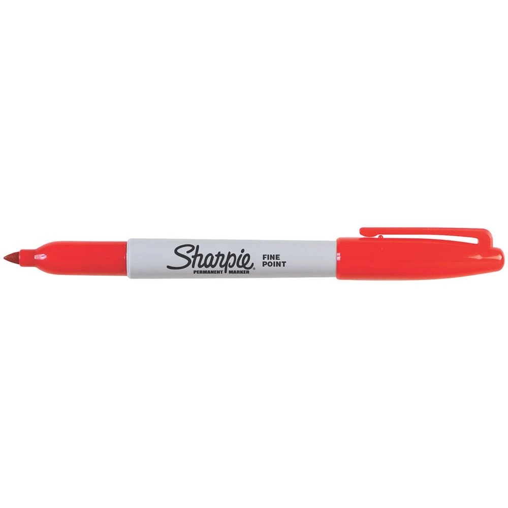 1 Sharpie Fine Permanent Marker Red, 1 of 6