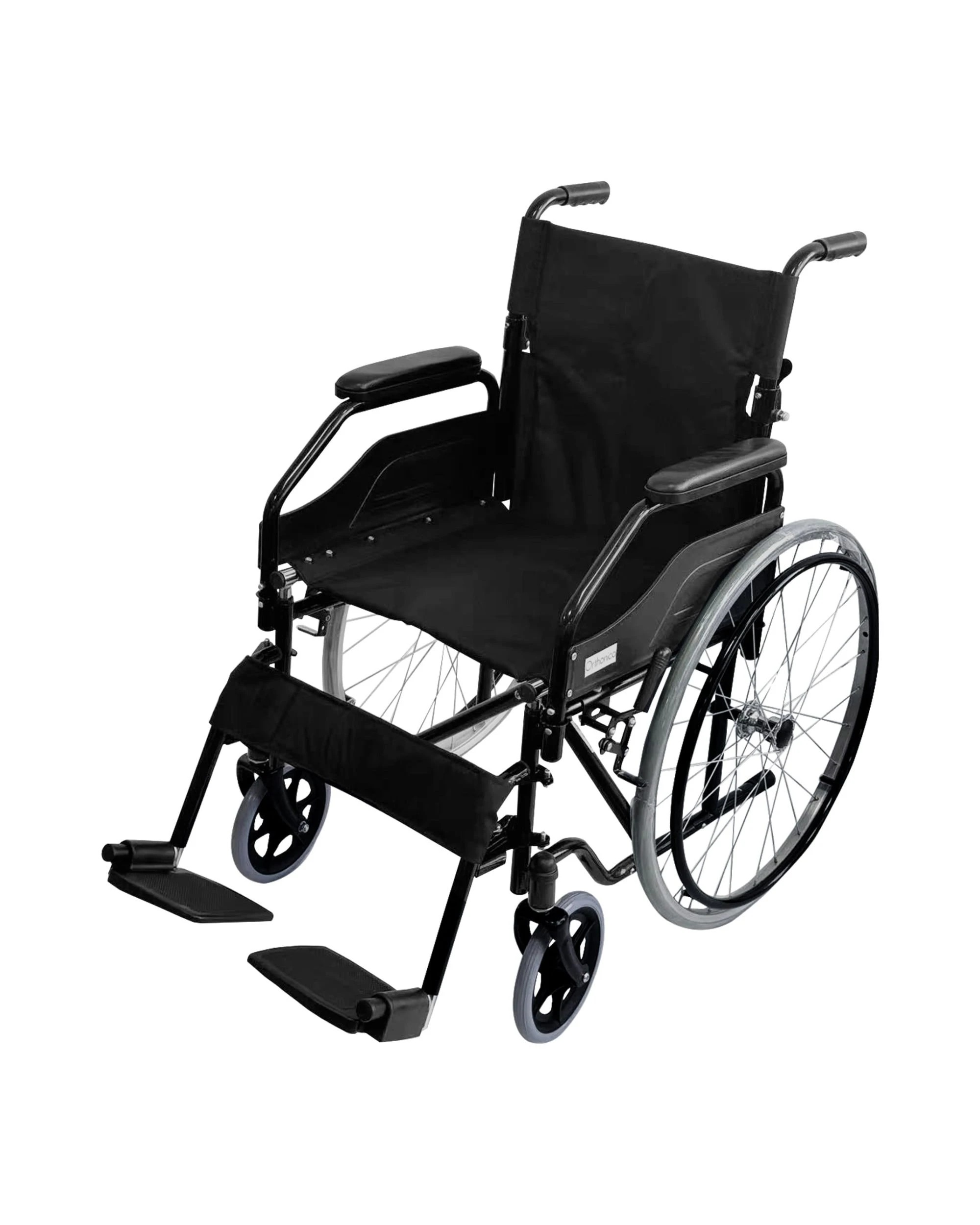 1 Orthonica Self Propelled Wheelchair Foldable 24in Wheel Lightweight Disability Aid Portable Mobility Aid - Black, 1 of 5