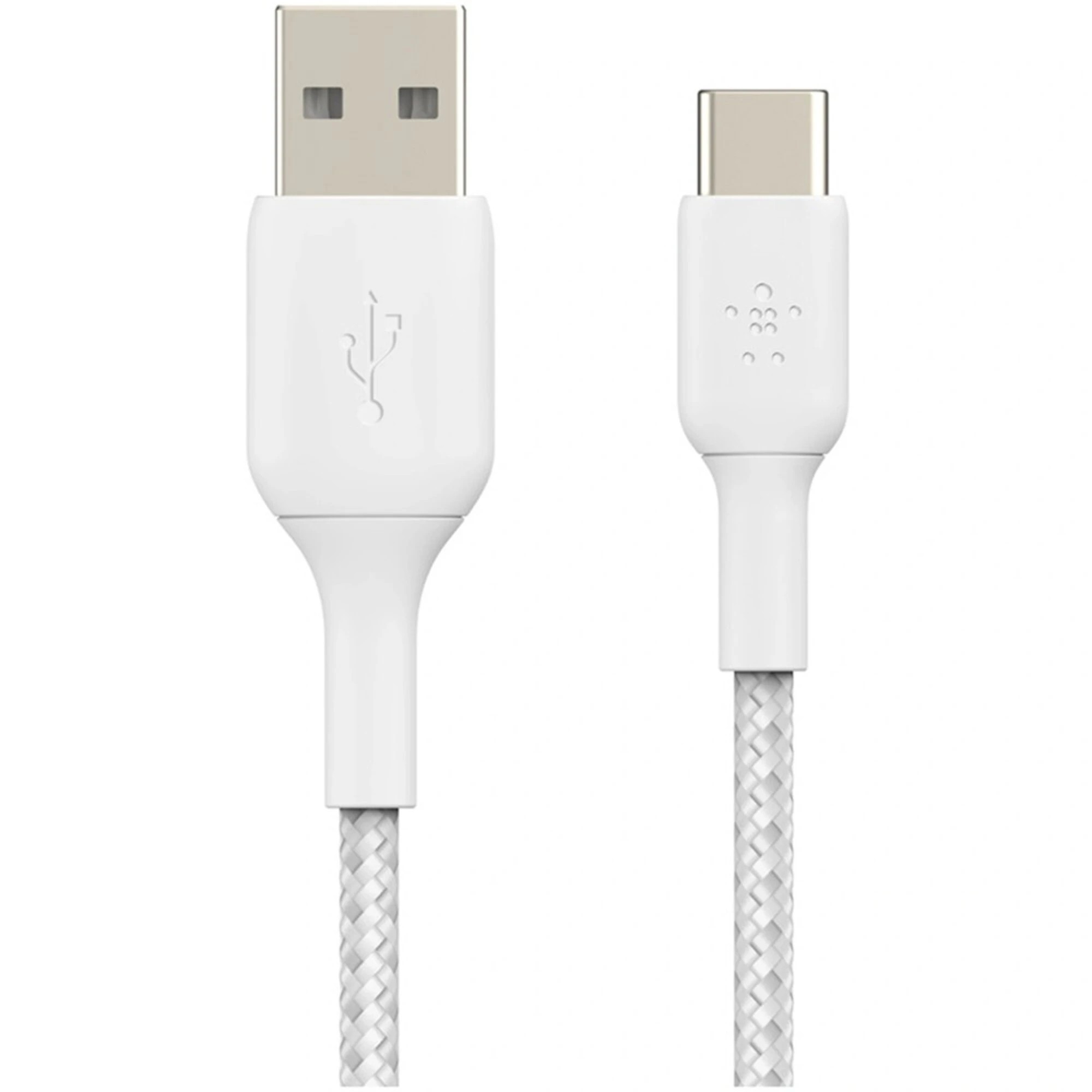 1 Belkin - BoostUP Charge Braided Cable USB-A to USB-C 1m - White, 1 of 1