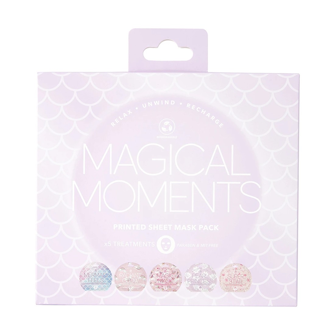 4 5 Pack Magical Moments Printed Sheet Masks, 4 of 5