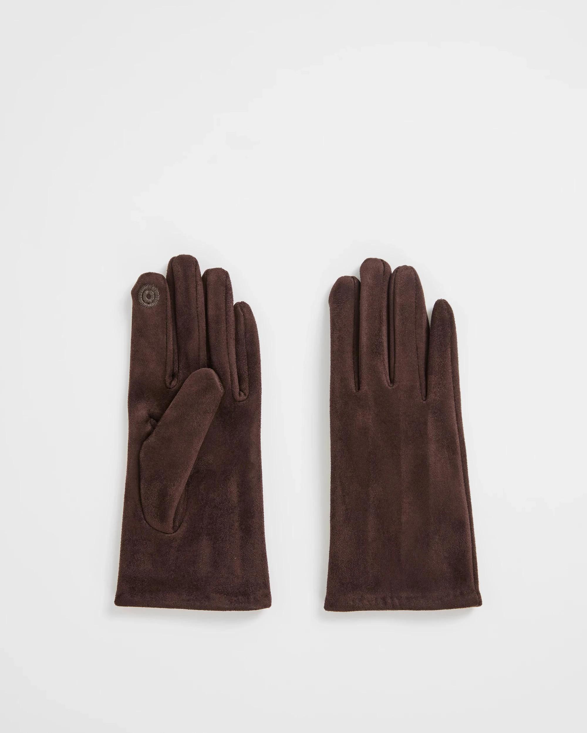 1 Target Woman Soft Touch Gloves CHOCOLATE, 1 of 1