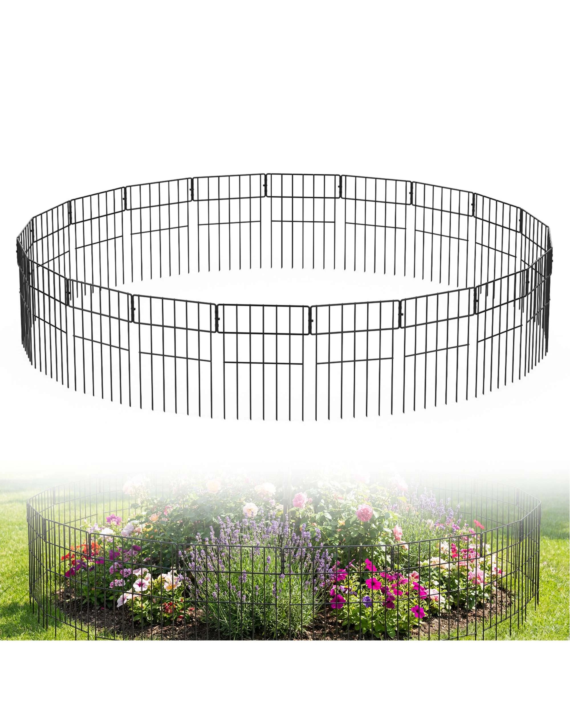 1 Advwin Garden Fence DIY Flower Bed Pet Barrier Border, 1 of 8