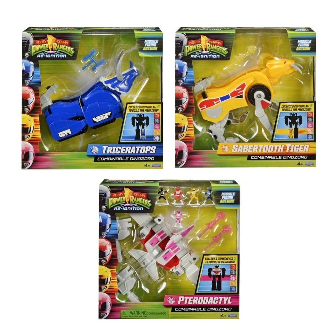 1 Mighty Morphin Power Rangers Re-Ignition Combinable Dinozord Toy - Assorted, 1 of 9