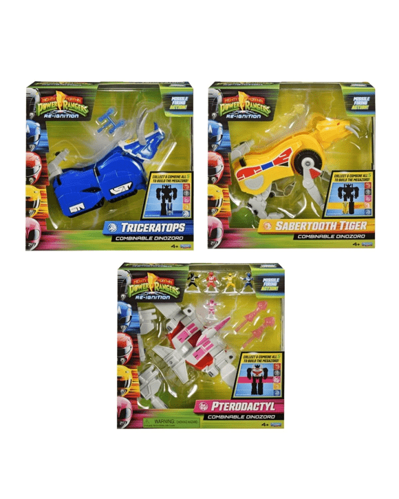 Mighty Morphin Power Rangers Re-Ignition Combinable Dinozord Toy - Assorted