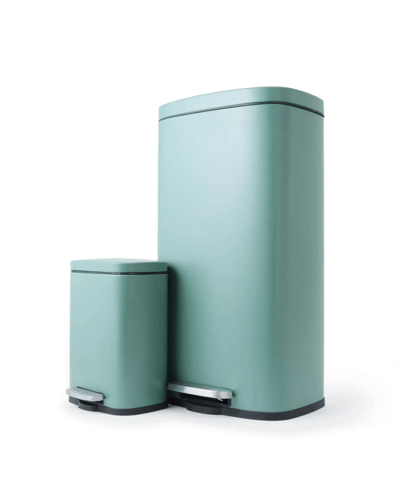 Set of 2 Pedal Bins - Green