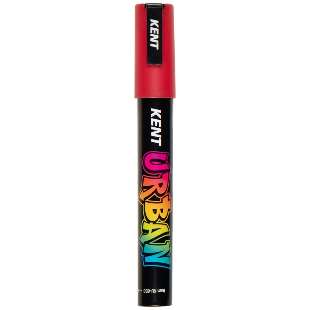 1 Kent Urban Acrylic Paint Marker 6mm Super Red, 1 of 3